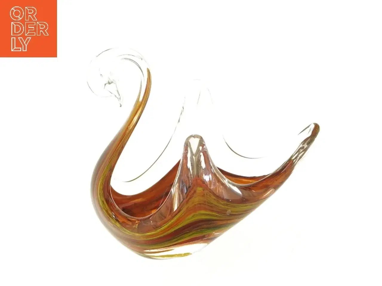 Billede 1 - Glasfigur med flerfarvet design (str. 18x12x16 cm)