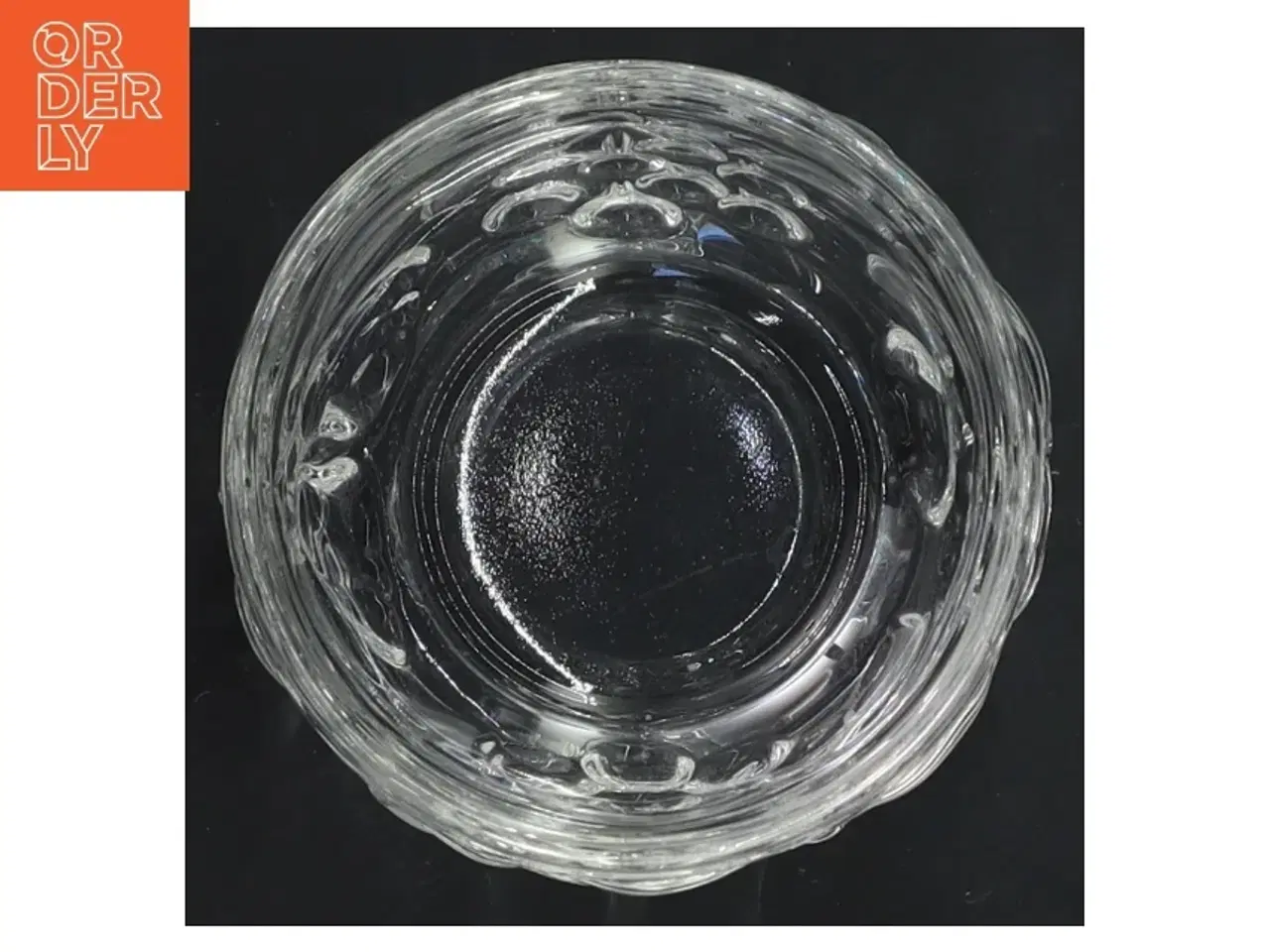 Billede 3 - Glas vase med mønster (str. Ø 8,5x7 cm)