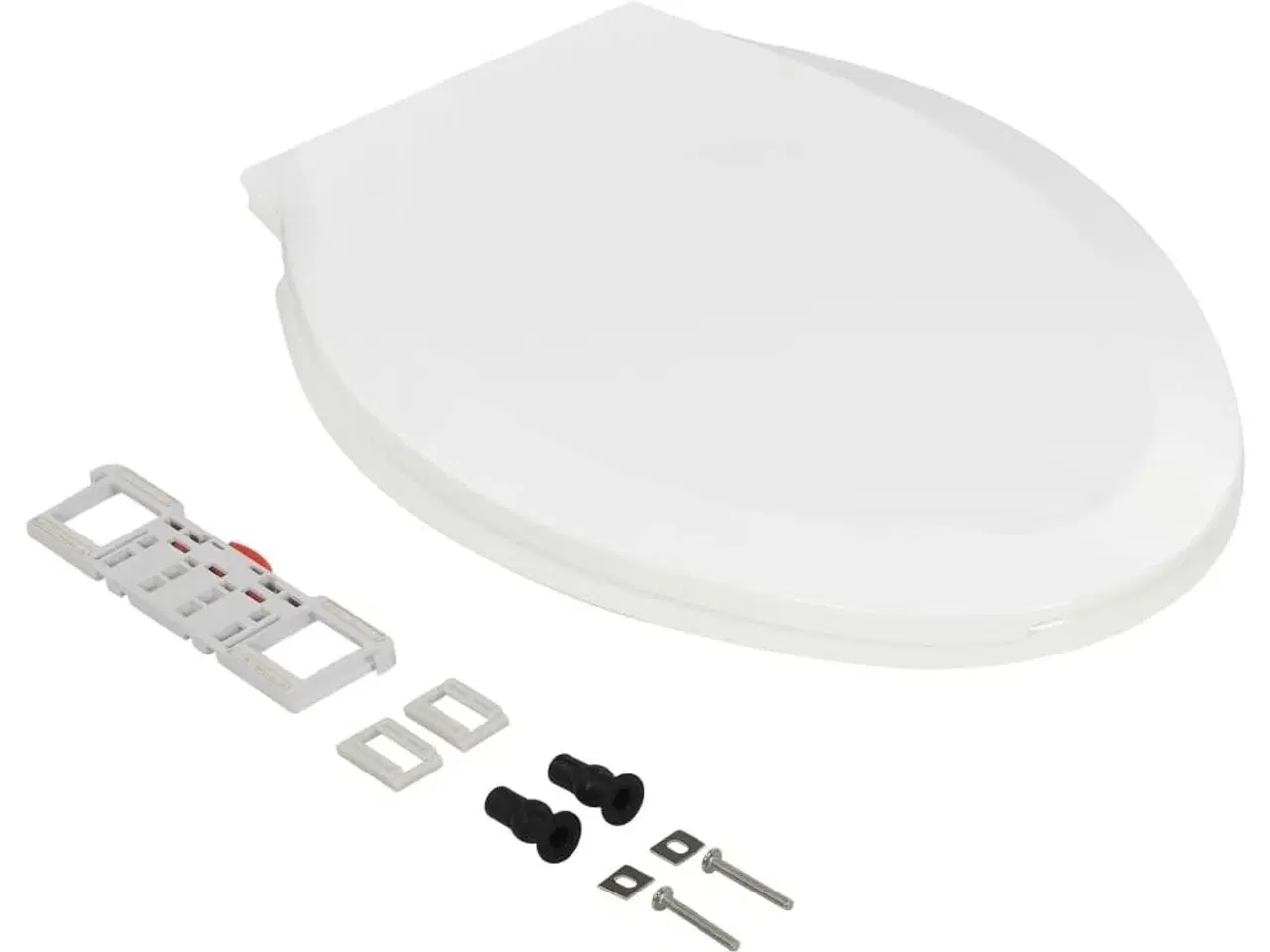 Billede 3 - Toiletsæde med soft-close og quick release-design hvid