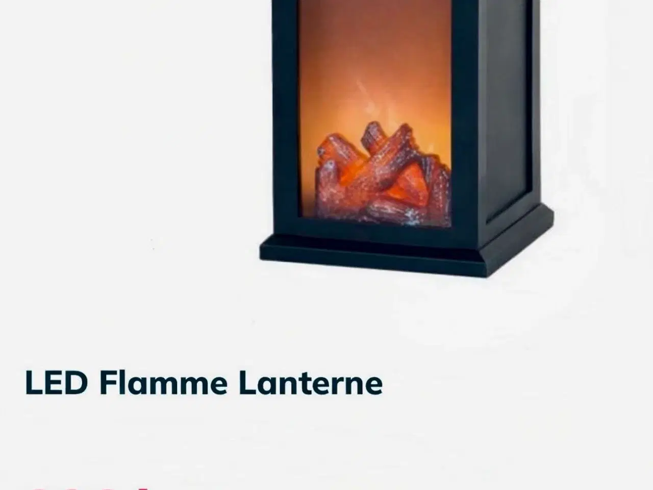 Billede 3 - LED-Lanterne med kamin effekt
