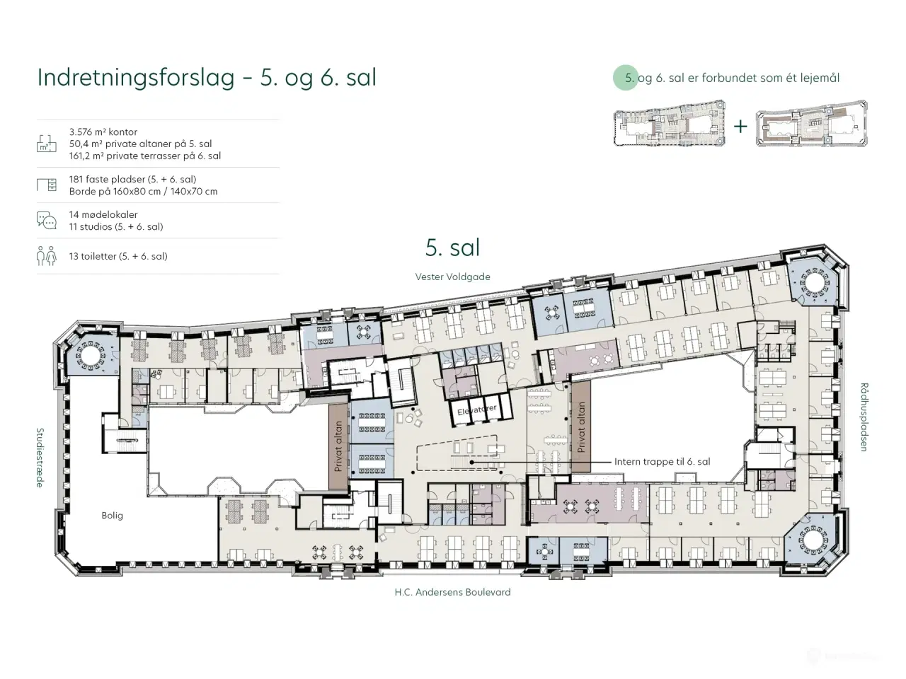 Billede 28 - Kontorer i Helmerhus - et restaureret historisk ikon i hjertet af København