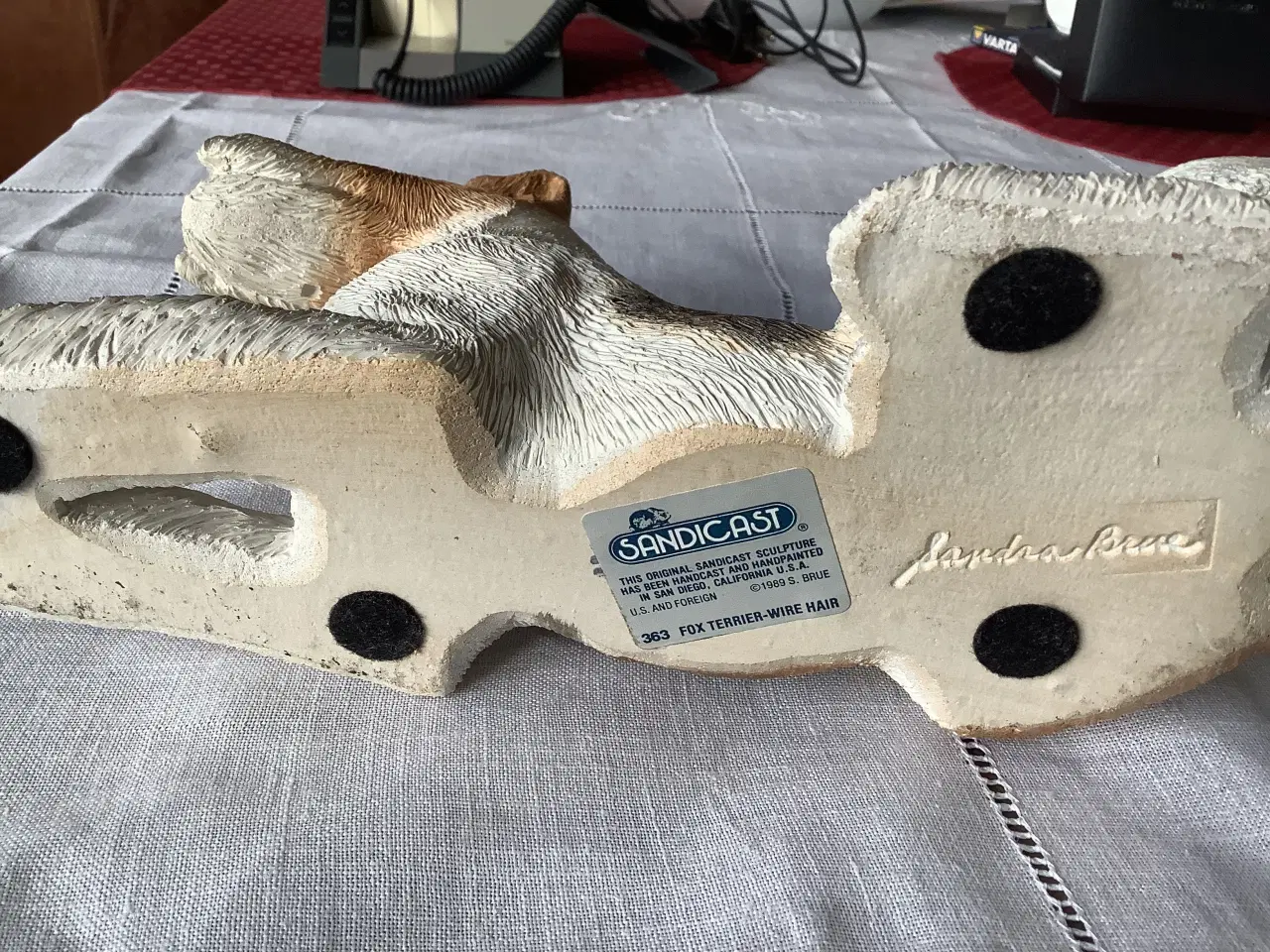 Billede 2 - Sandicast foxterrier figur