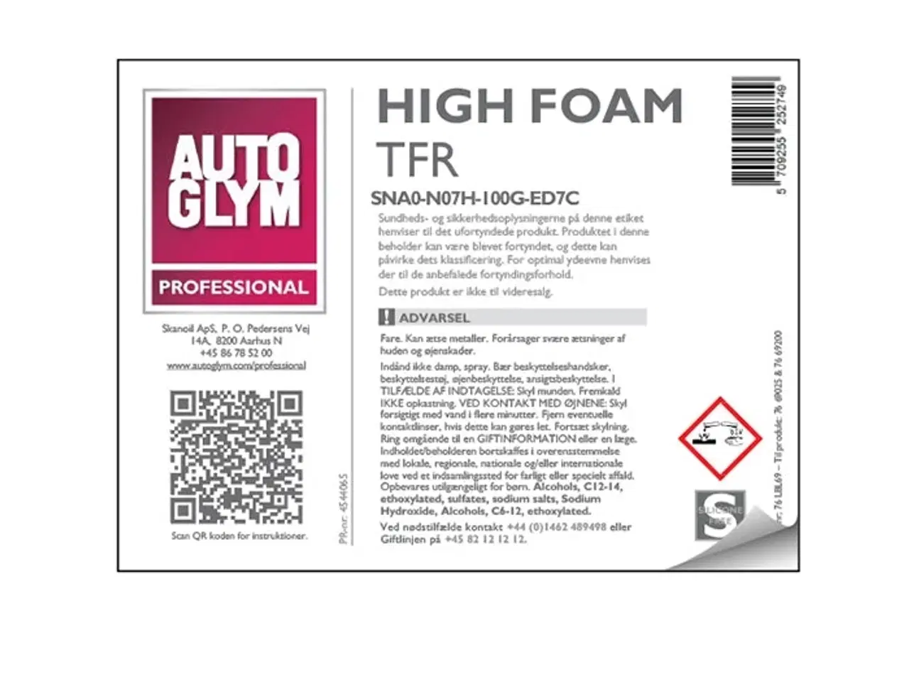 Billede 1 - Label Autoglym High Foam TFR