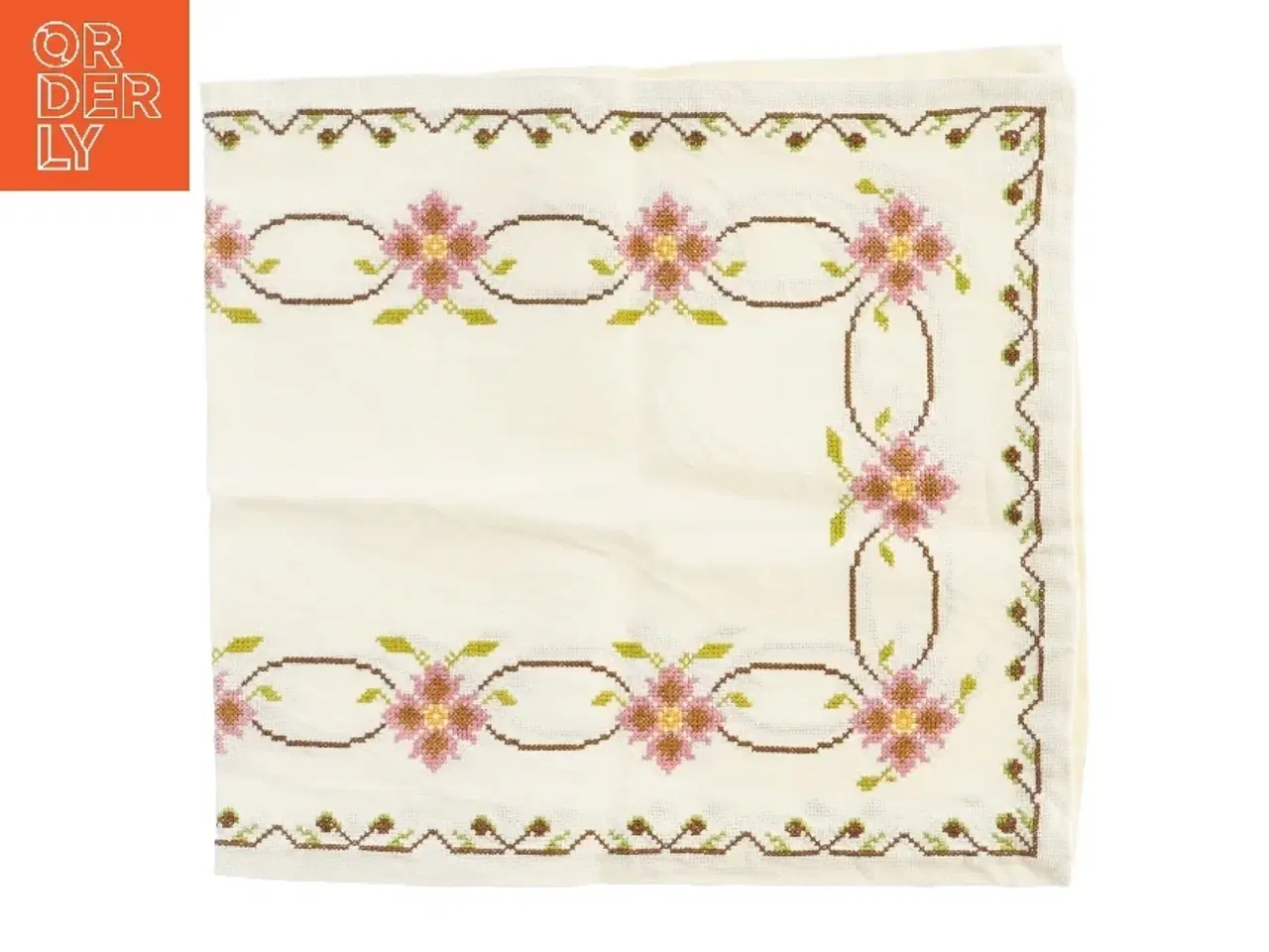 Billede 1 - broderet dug/bordløber (str. 45x95 cm)