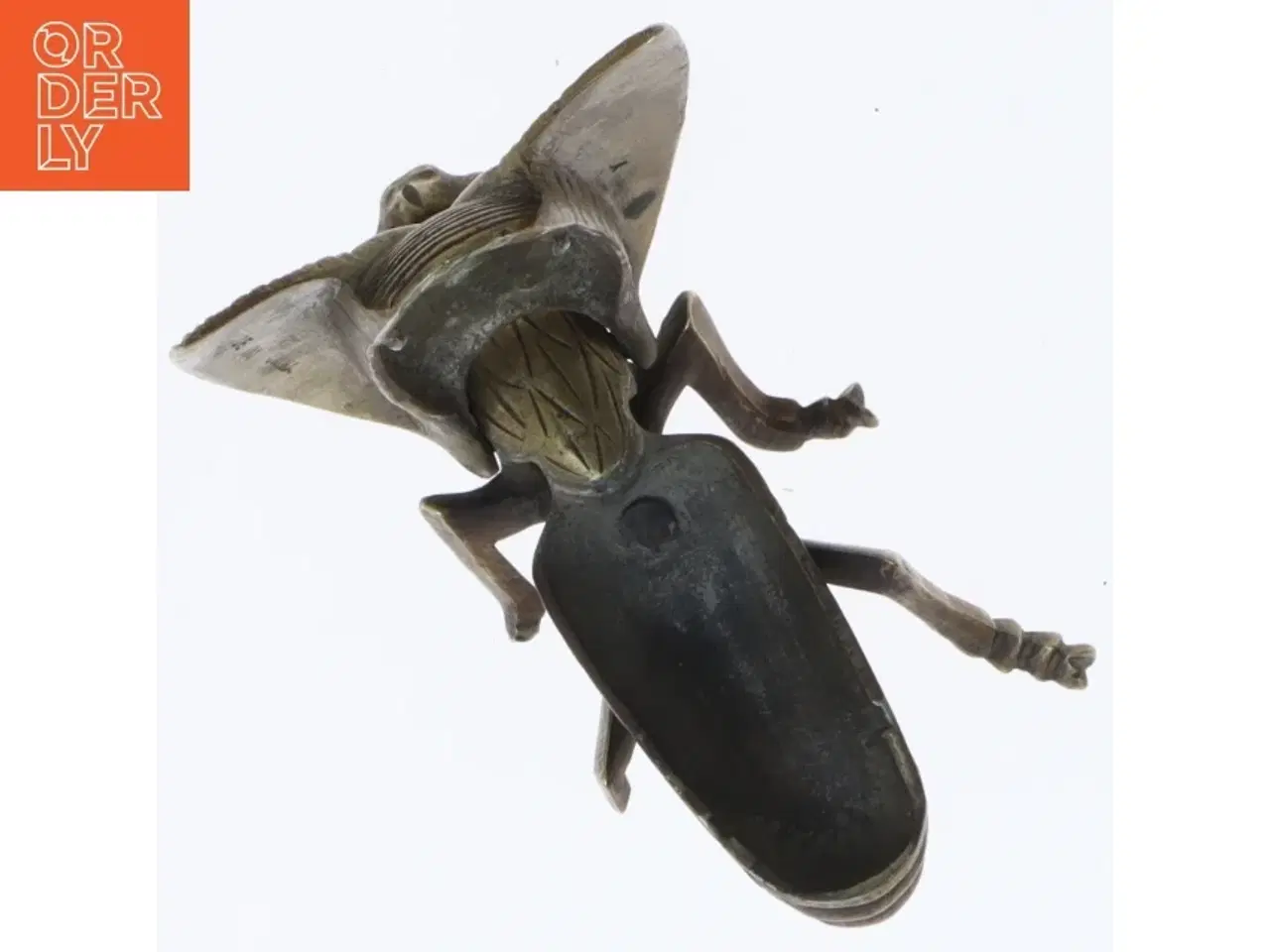 Billede 3 - Messing flue skulptur/dåse (str. 10 cm)