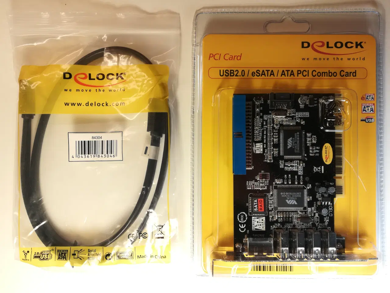 Billede 6 - Delock USB 2.0/eSATA/ATA PCI Combo Card        