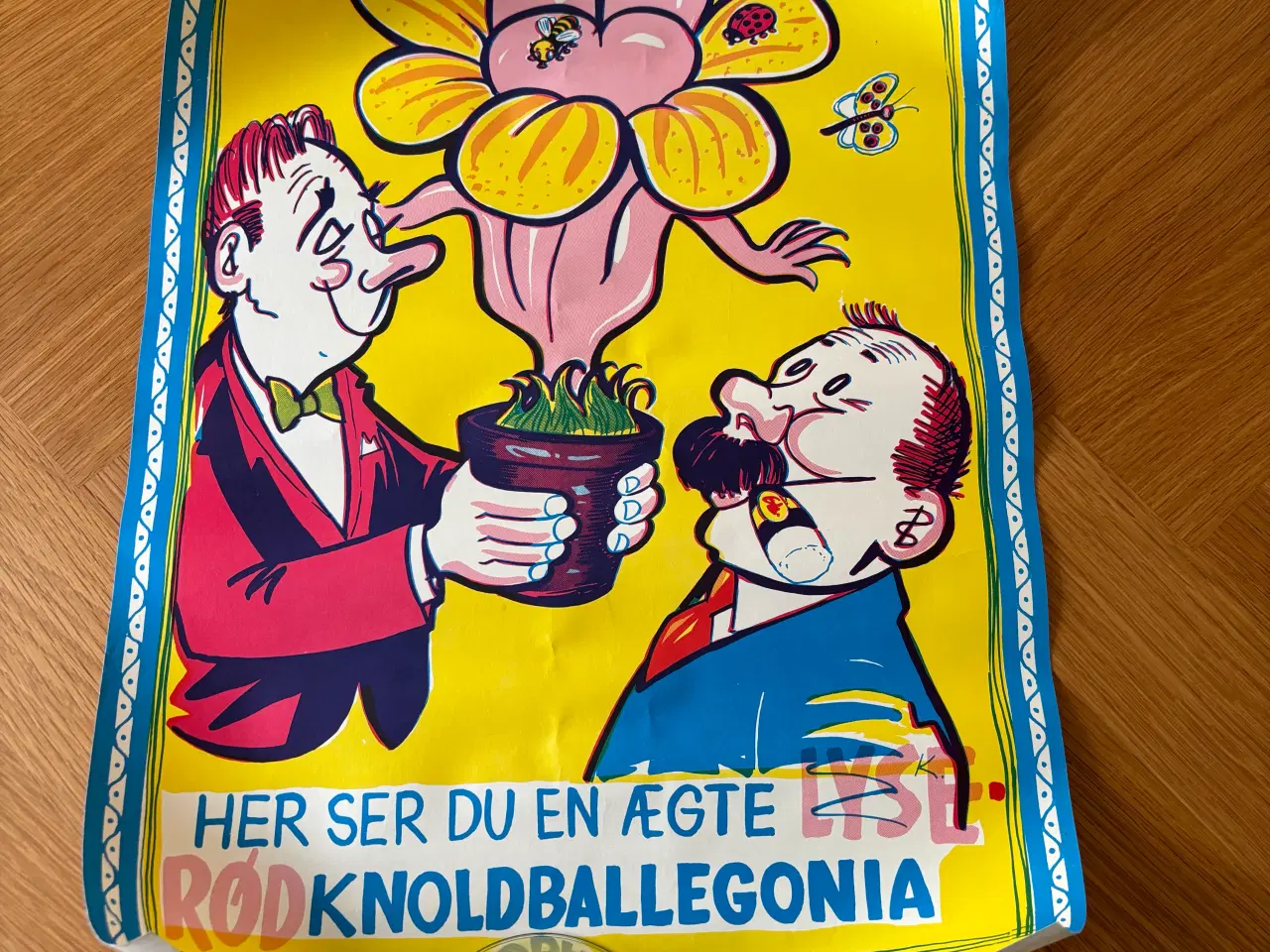 Billede 1 - Sjove gamle fest plakater tegnet