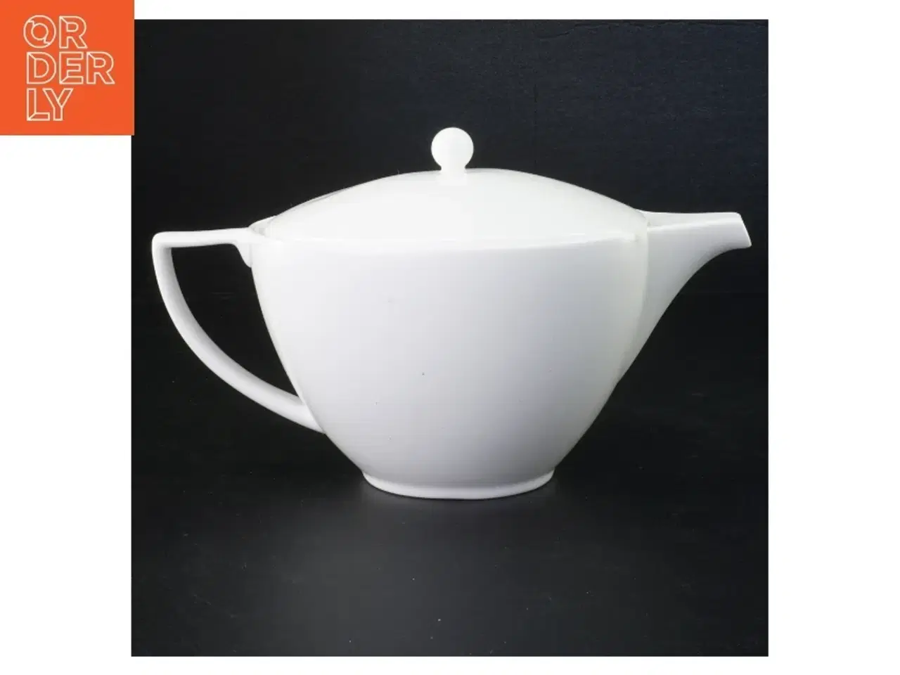 Billede 1 - Hvid tekande med låg fra Jasper Conran (str. 27 x 14 cm)