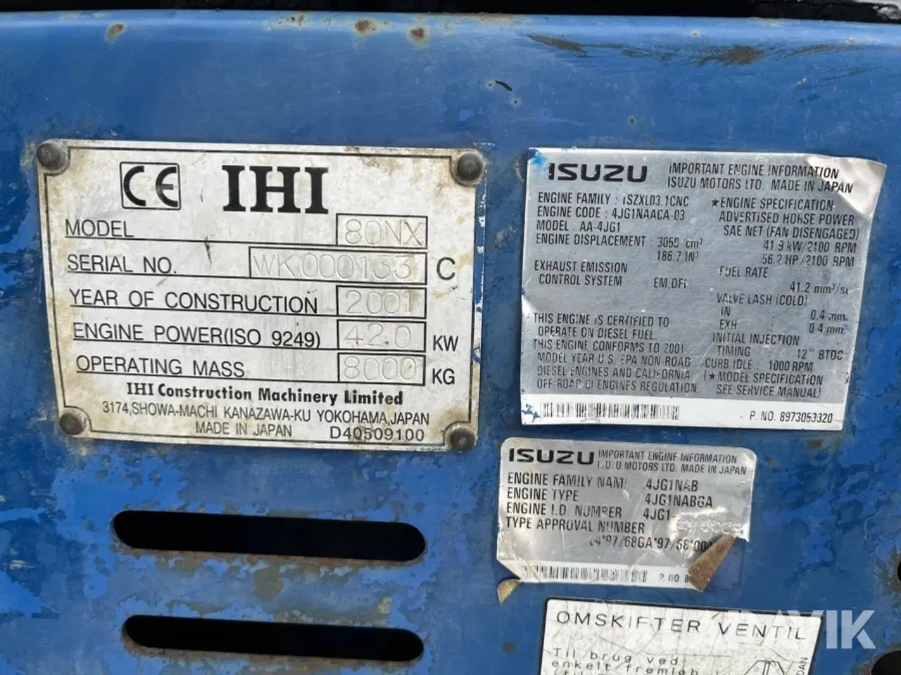 Billede 12 - Gravemaskine IHI 80NX