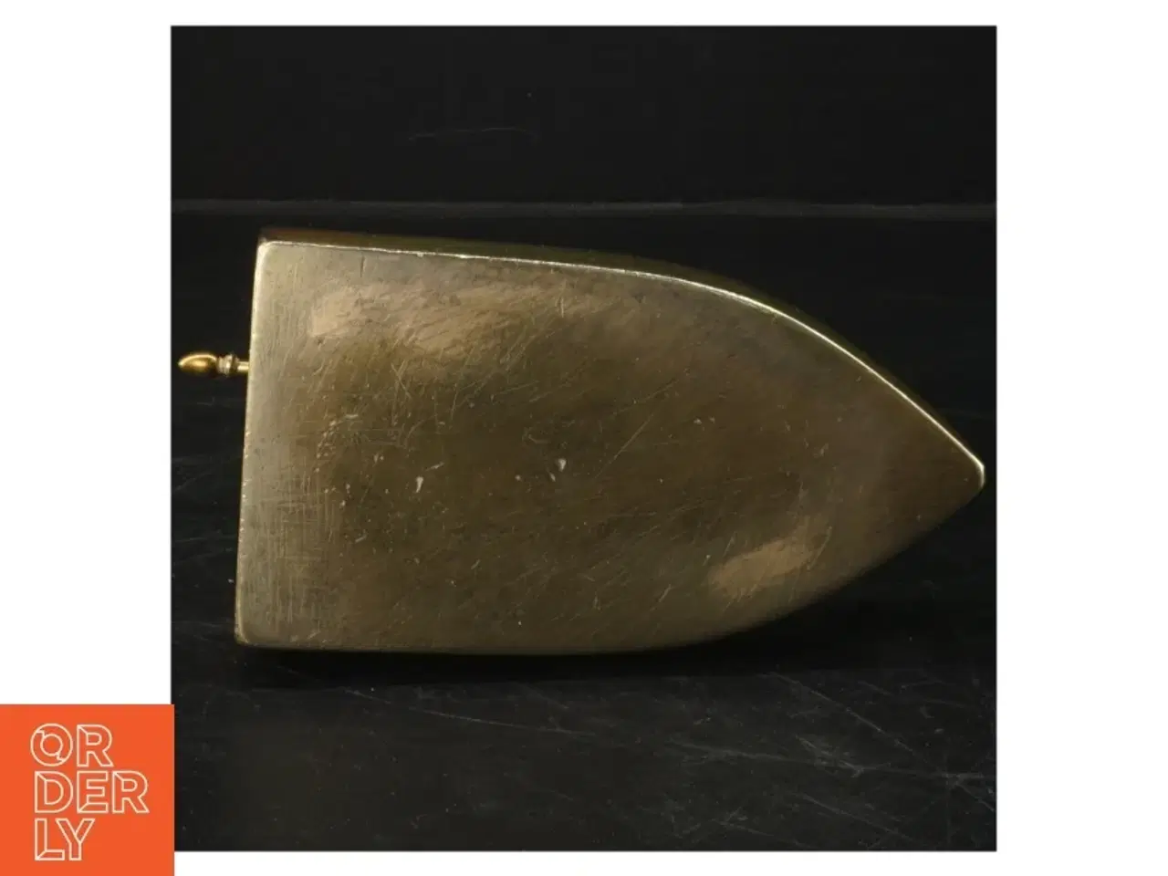 Billede 2 - Messingstrygejern (str.  14,5x13 cm)