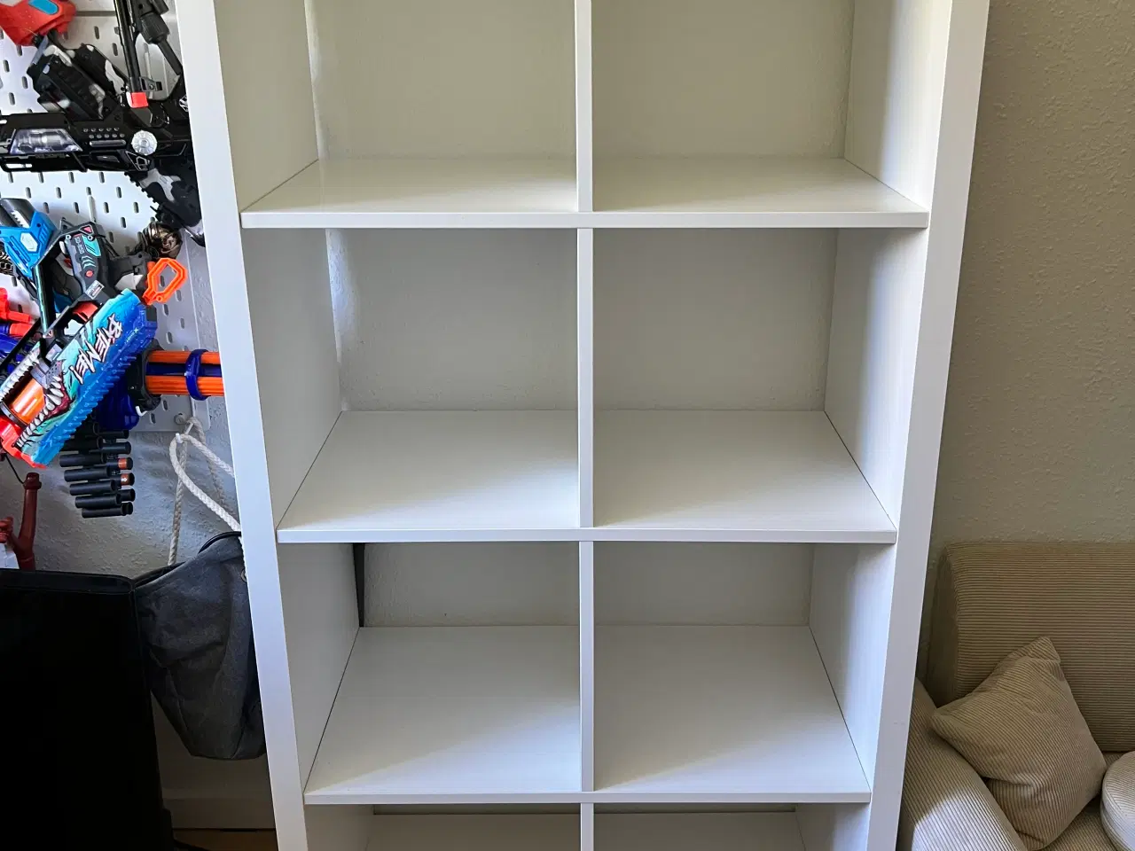 Billede 1 - IKEA KALLAX/rumdeler i hvid med 8 rum. 