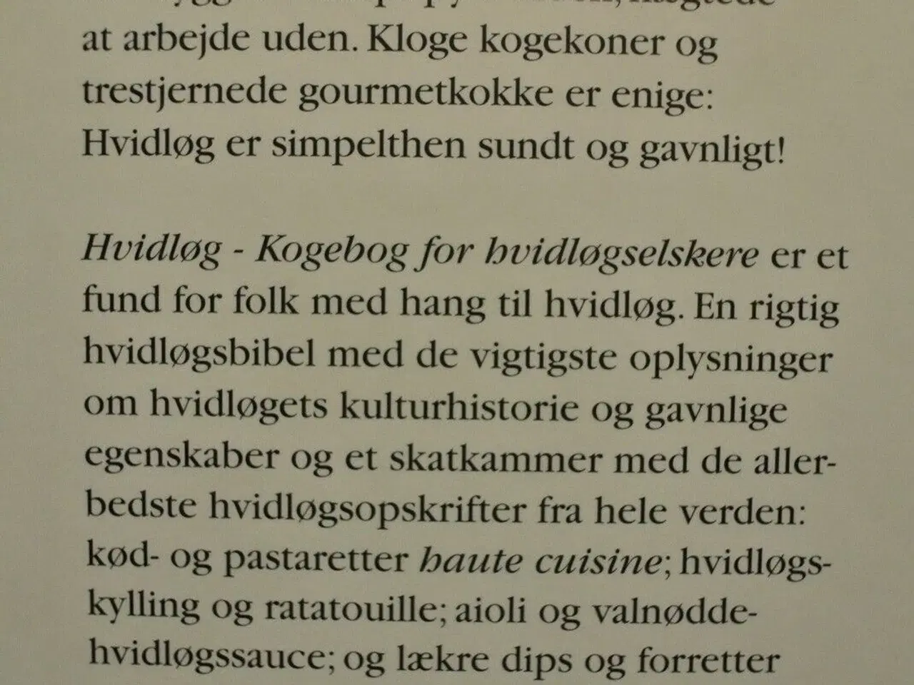 Billede 3 - hvidløg - kogebog for hvidløgselskere, emne: mad o