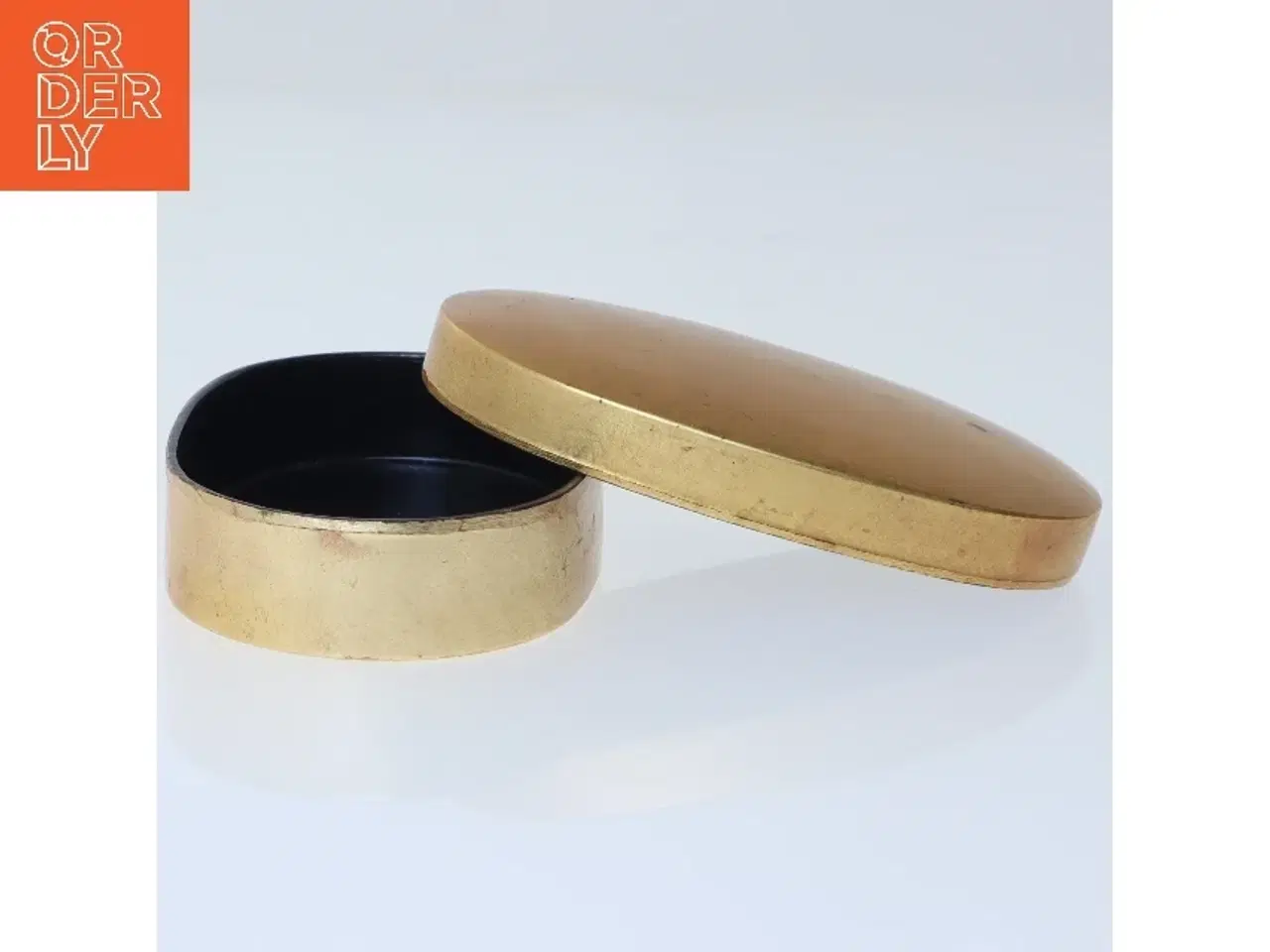 Billede 4 - Vintage oval dåse (str. Ø 9x Ø 6x2 cm)