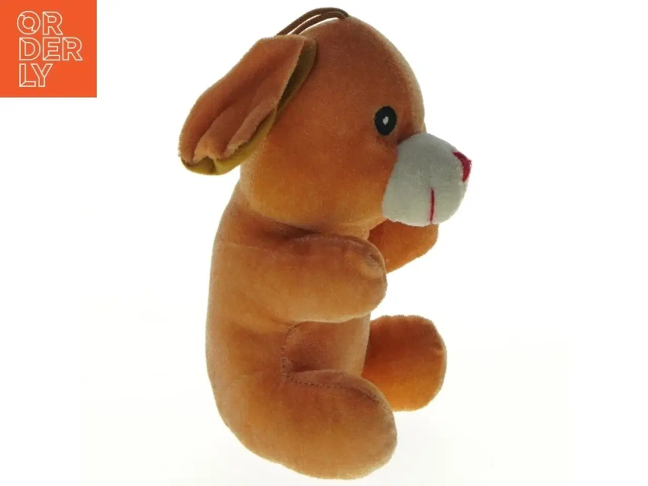 Billede 6 - Orange tøjdyr hund (str. 18 cm)