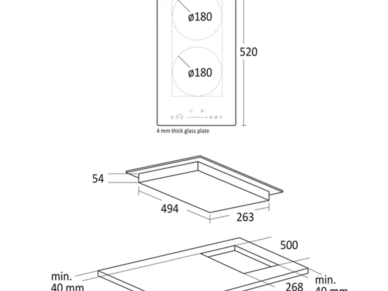 Billede 2 - Scandomestic Induktionskogeplade Slider – 3500W