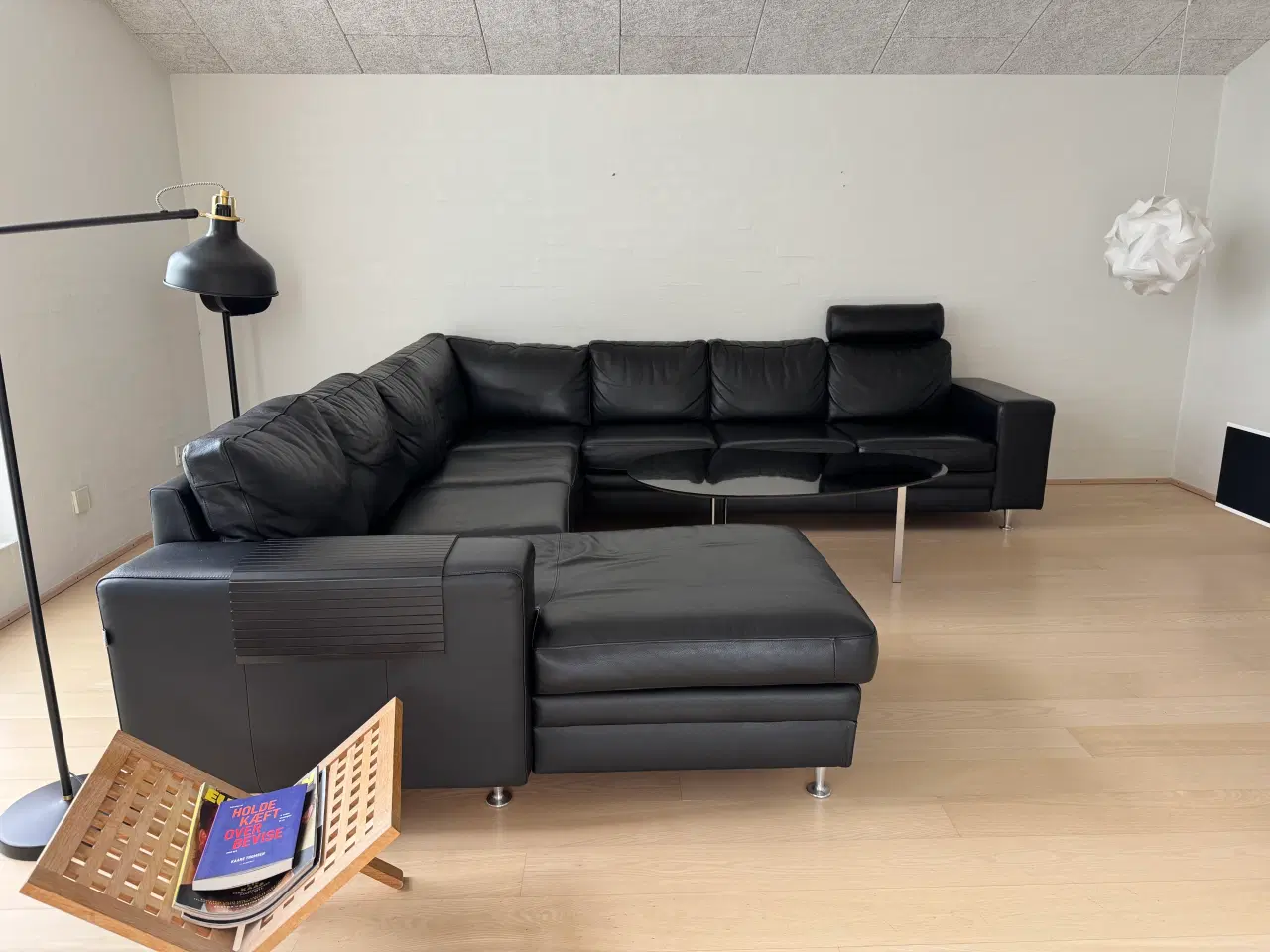 Billede 2 - Lædersofa med chaiselong