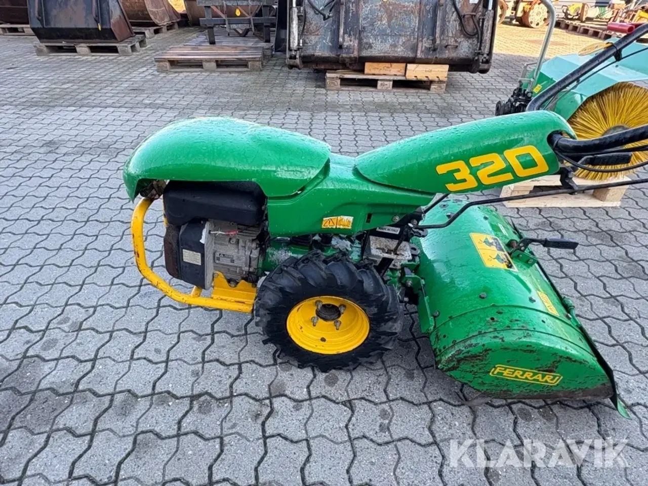 Billede 7 - Traktor 2-hjulet Ferrari 320 med fræser og kost