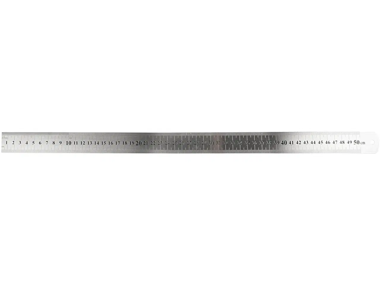 Billede 1 - Præcis 50 cm Stållineal til Tegning og Opmåling