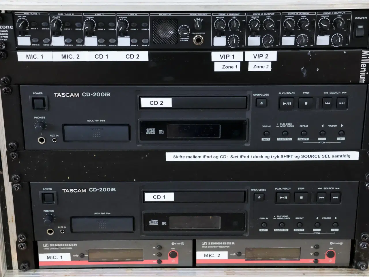 Billede 2 - Lydudstyr i flightcase - stand ukendt.