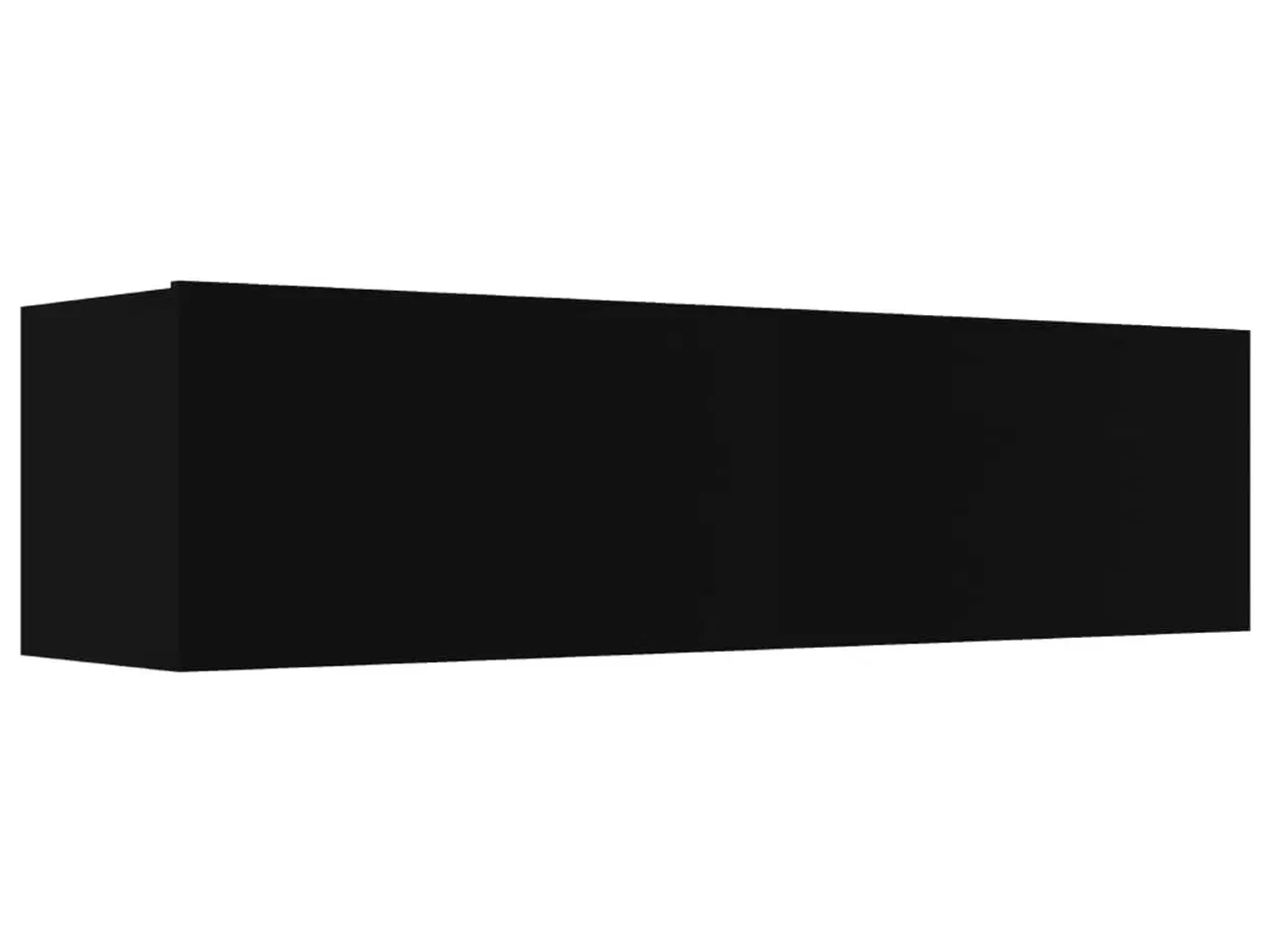 Billede 2 - Tv-bord 120x30x30 cm konstrueret træ sort