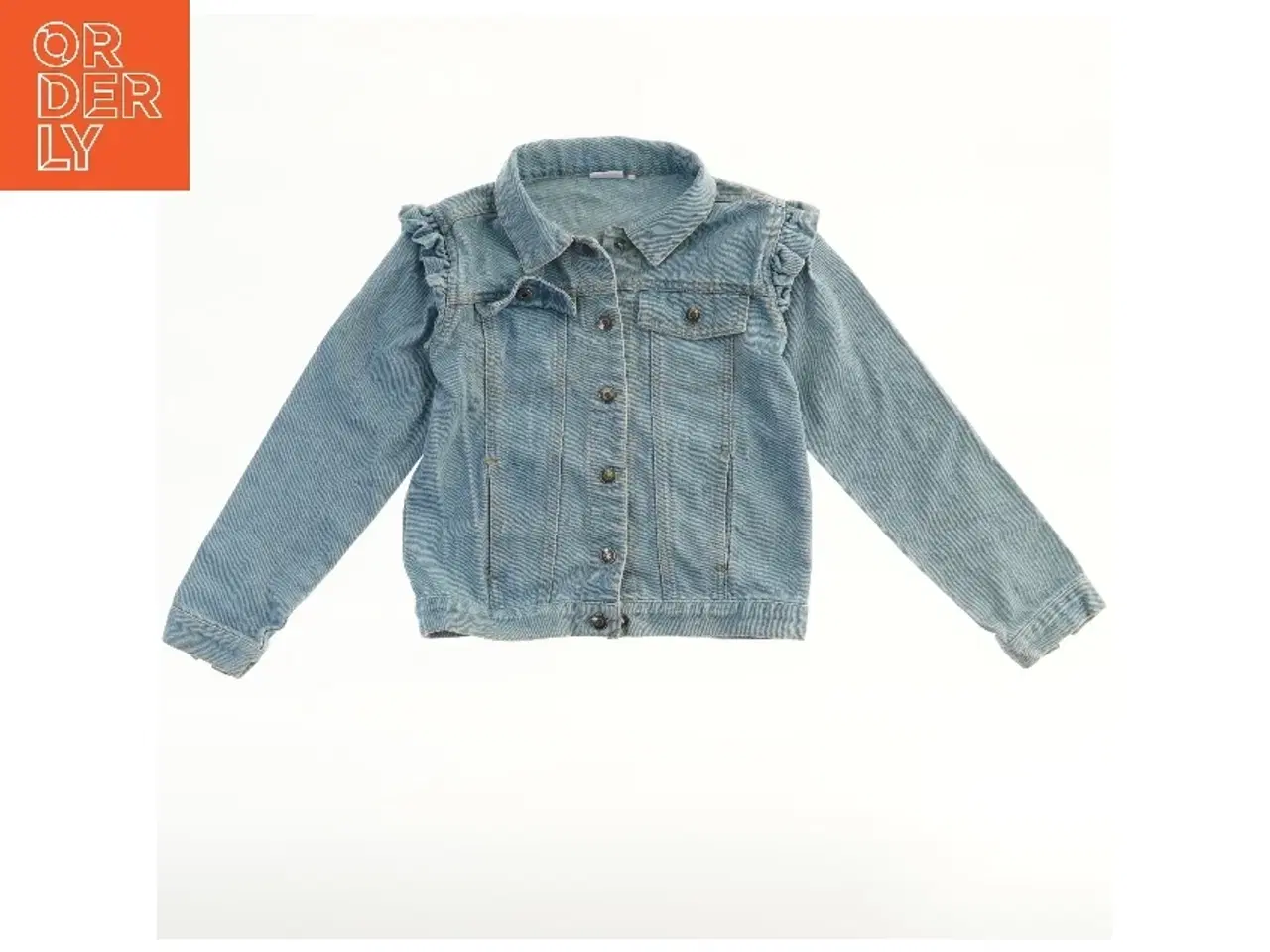 Billede 1 - Denim Jakke med Flæser fra Friends (str. 134)