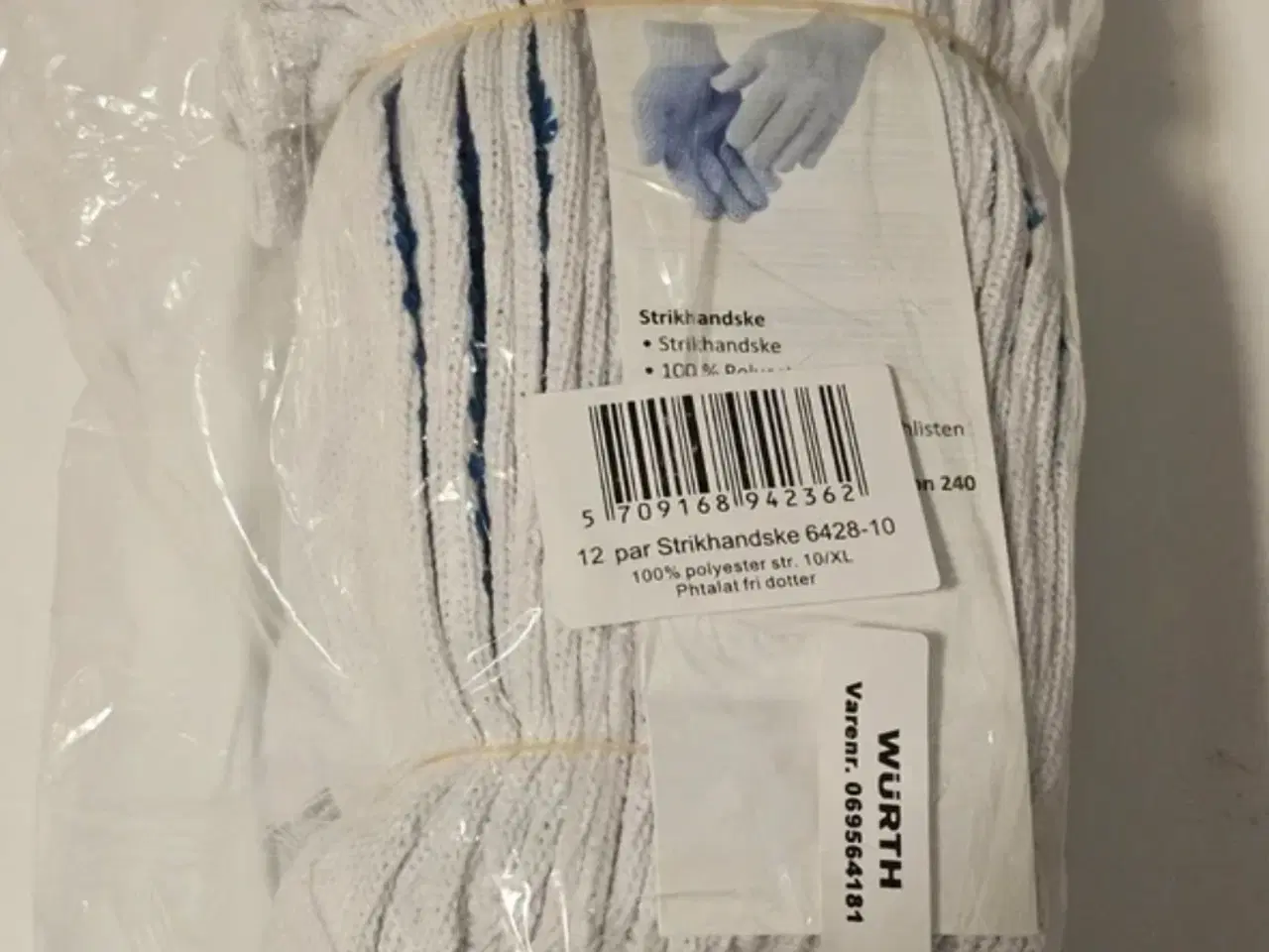 Billede 1 - Würth strikhandsker med dots/STR 10