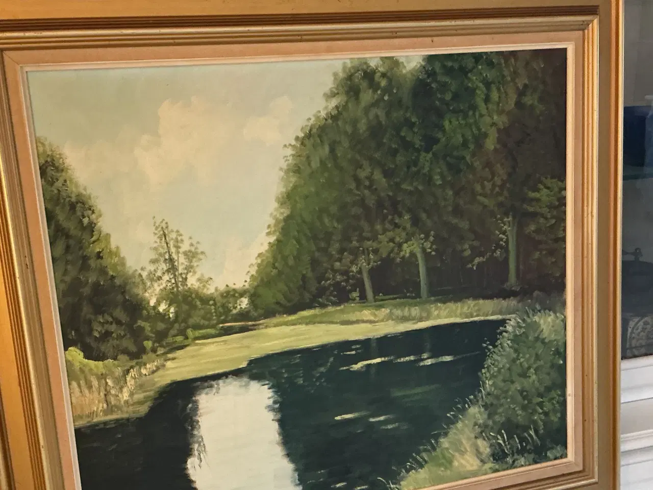 Billede 3 - Oliemaleri af Karl Wolf: Motiv fra Krogerup Park