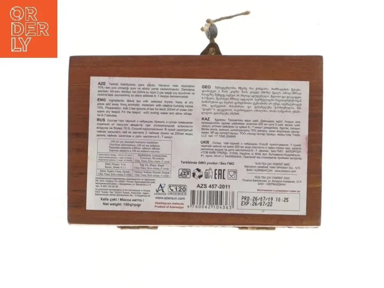 Billede 3 - AzerCay træskåret kasse fra AzerCay (str. 15,5x10,5 cm)