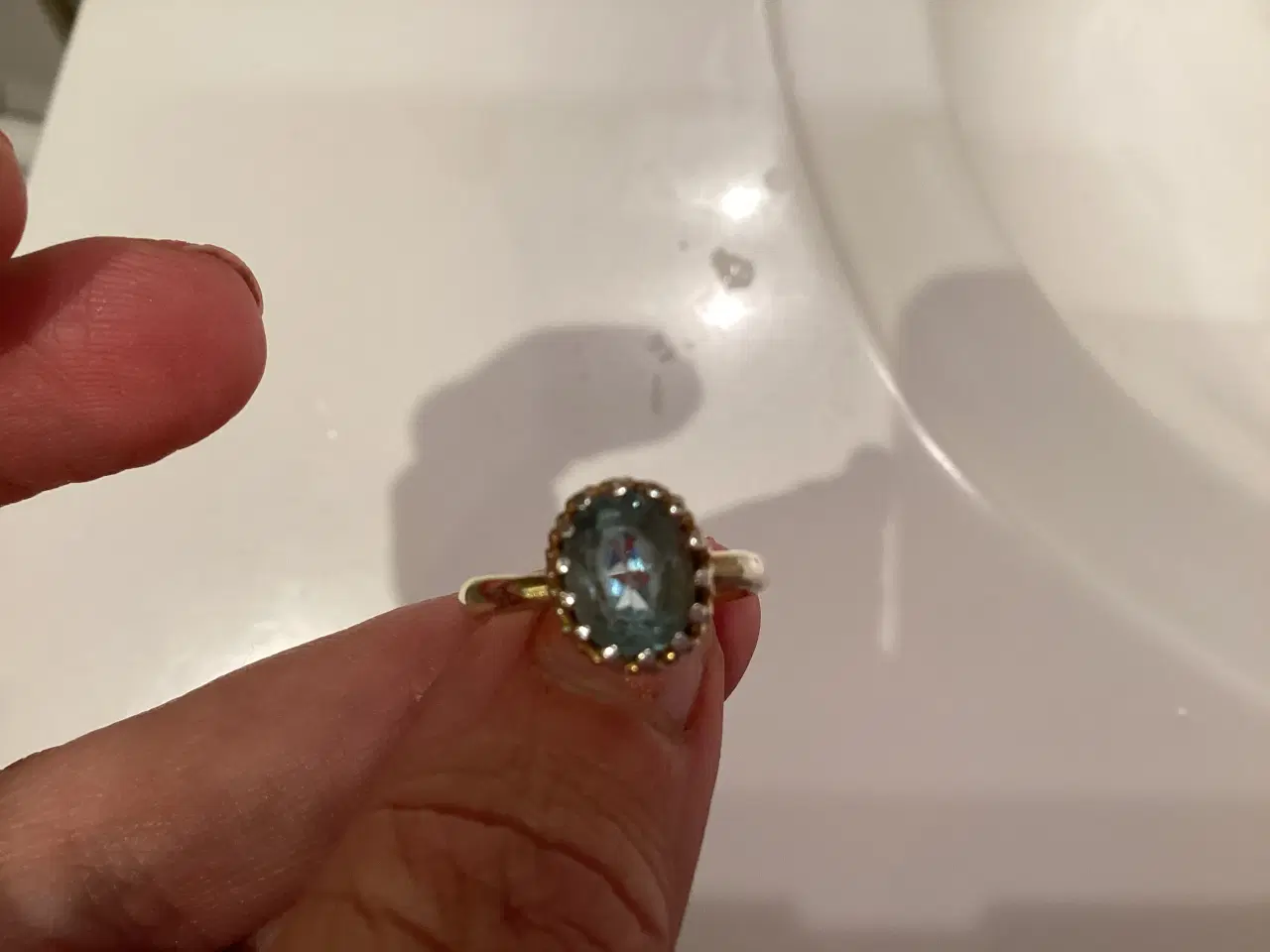 Billede 5 - Carre, blue topaz ring