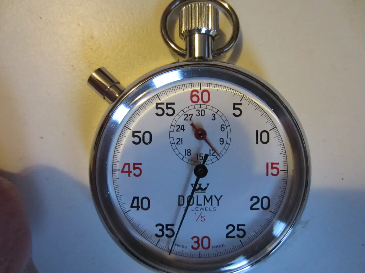 Billede 1 - DOLMY svejtsisk stopur med 7 JEWELS