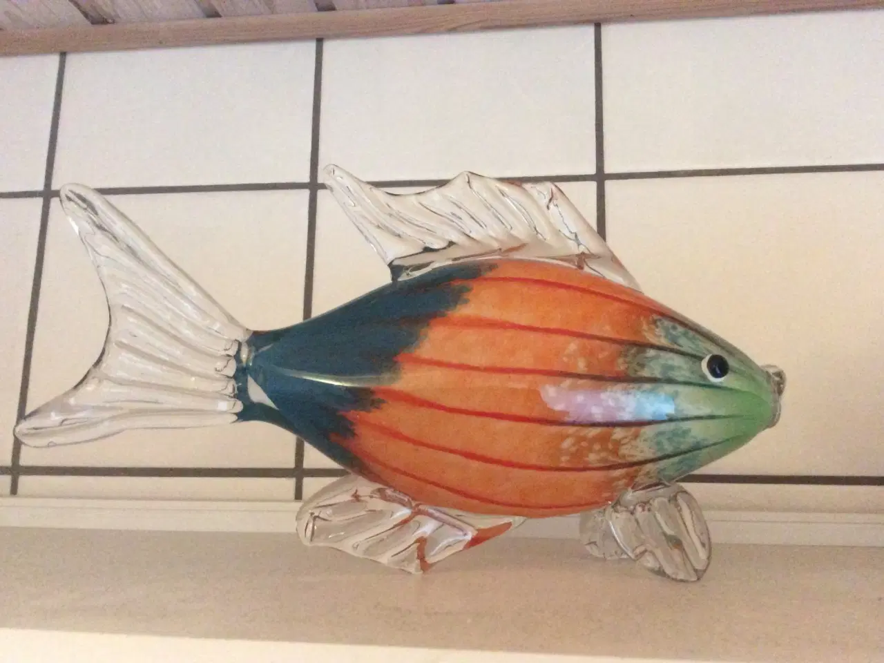 Billede 1 - Glas fisk Holmegaard
