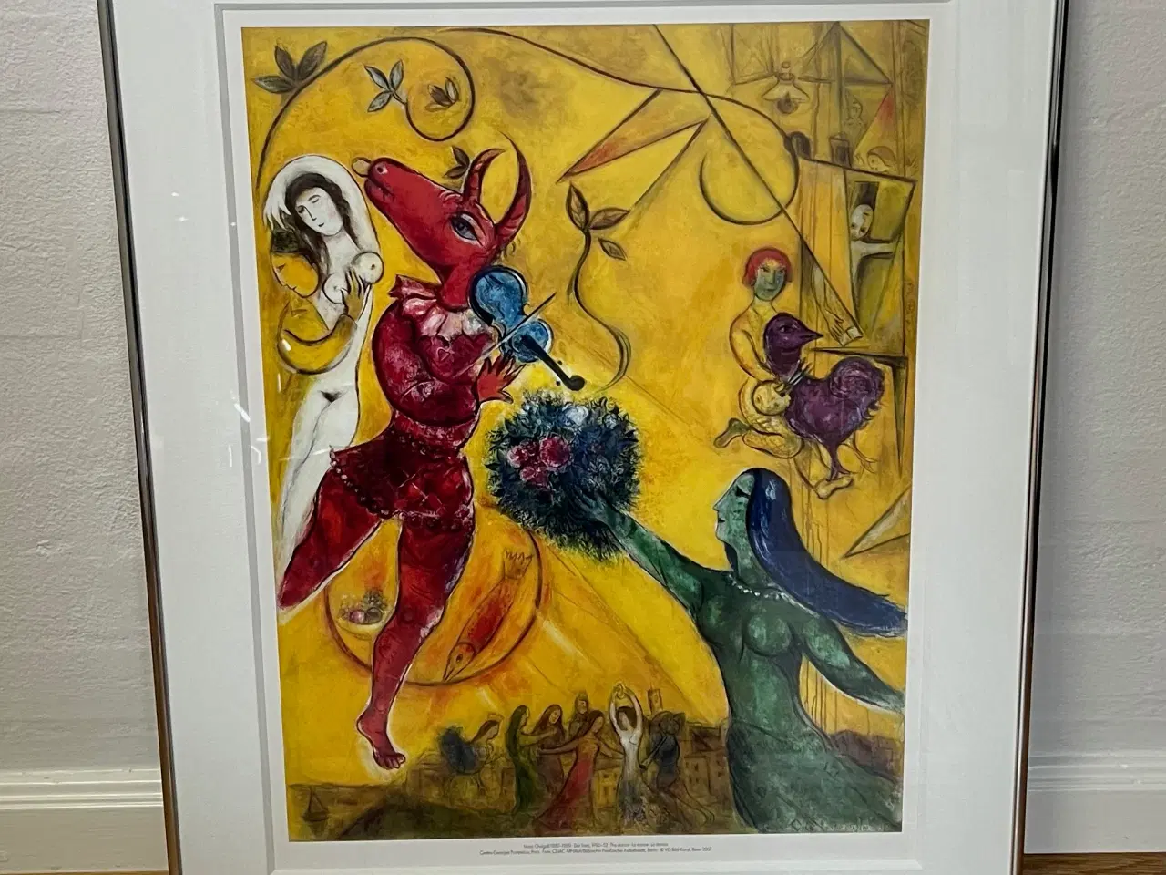 Billede 1 - Marc Chagall - rød ged med blå violin