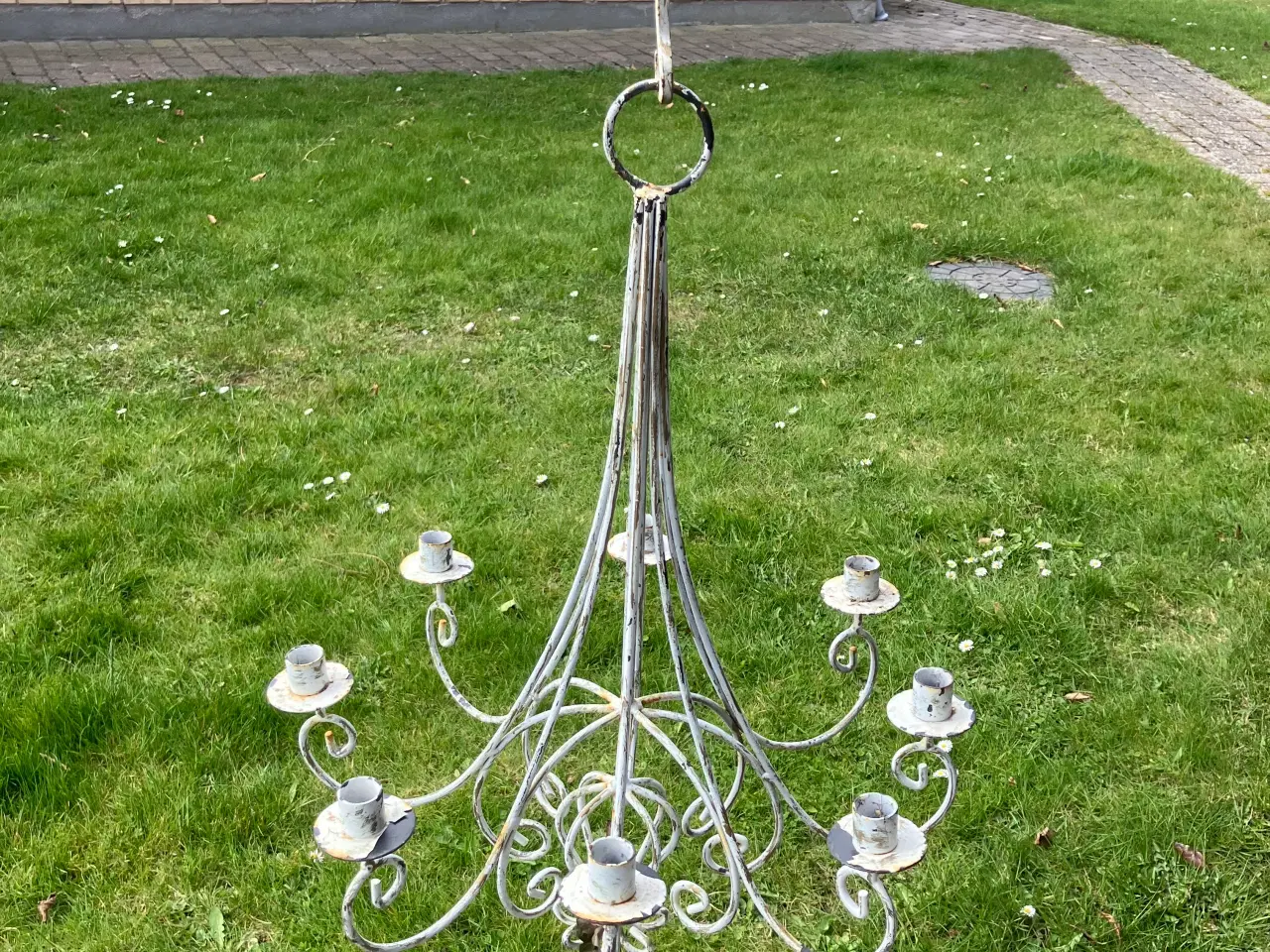 Billede 1 - Lysekrone i smedejern