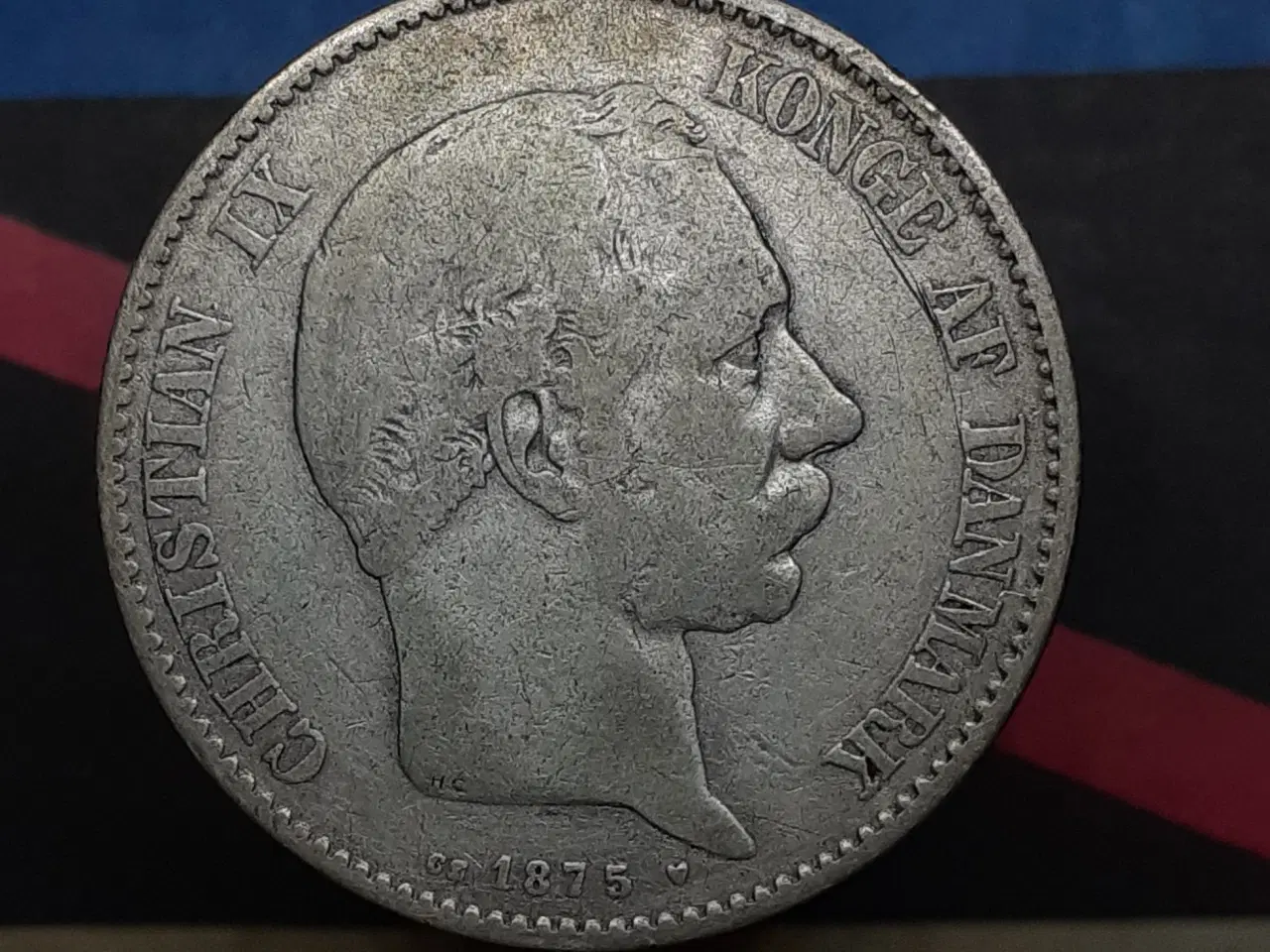 Billede 1 - 2 kr 1875 sølv