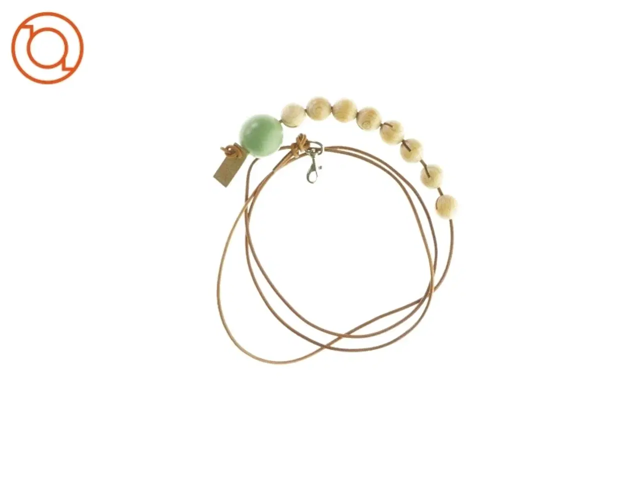 Billede 1 - Lædersnor med kugler fra Wirth