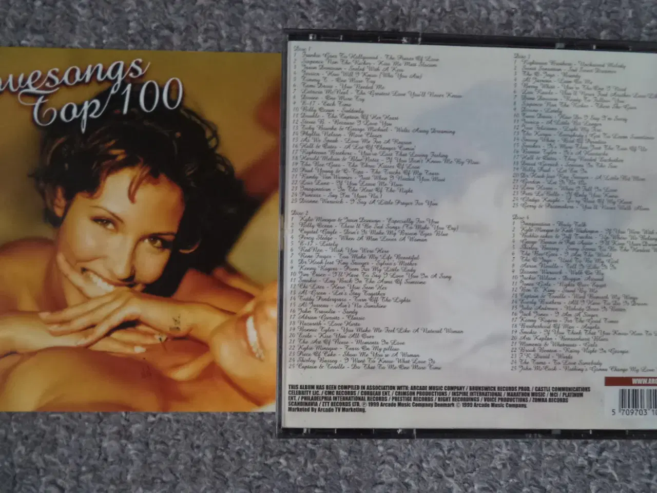 Billede 1 - Opsamling * Lovesongs Top 100 (4-CD-box) (8910019)