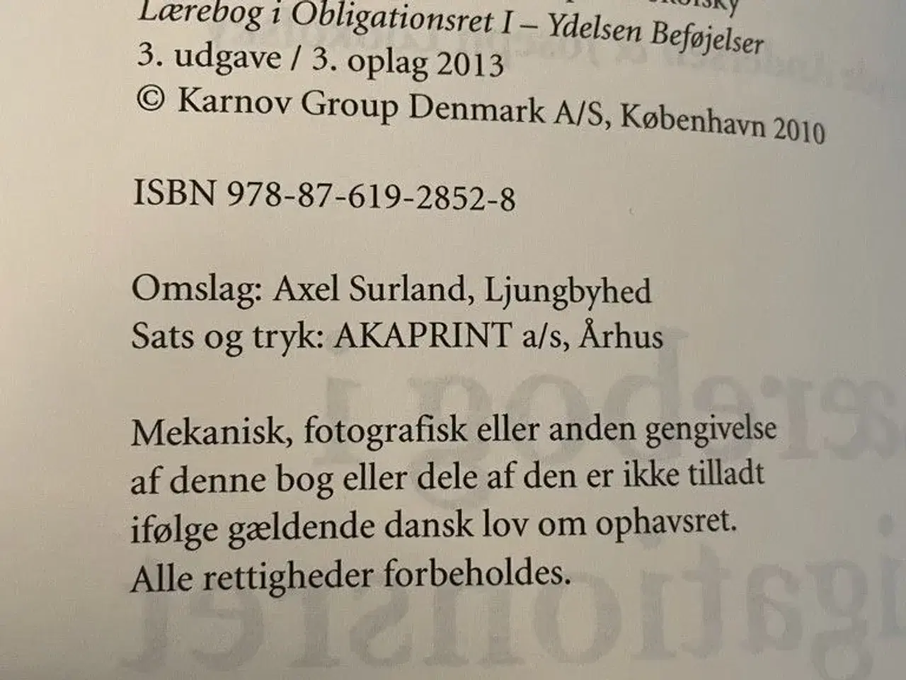 Billede 6 - Lærebøger i obligationsret I & II på SDU mf.