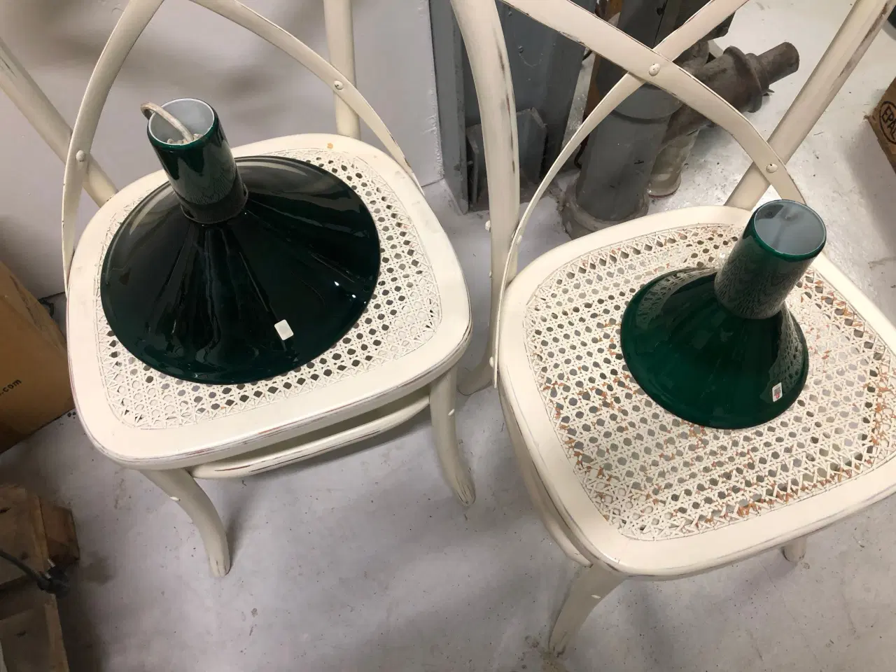 Billede 1 - Holmegaard grøn glas 2 størrelser 
