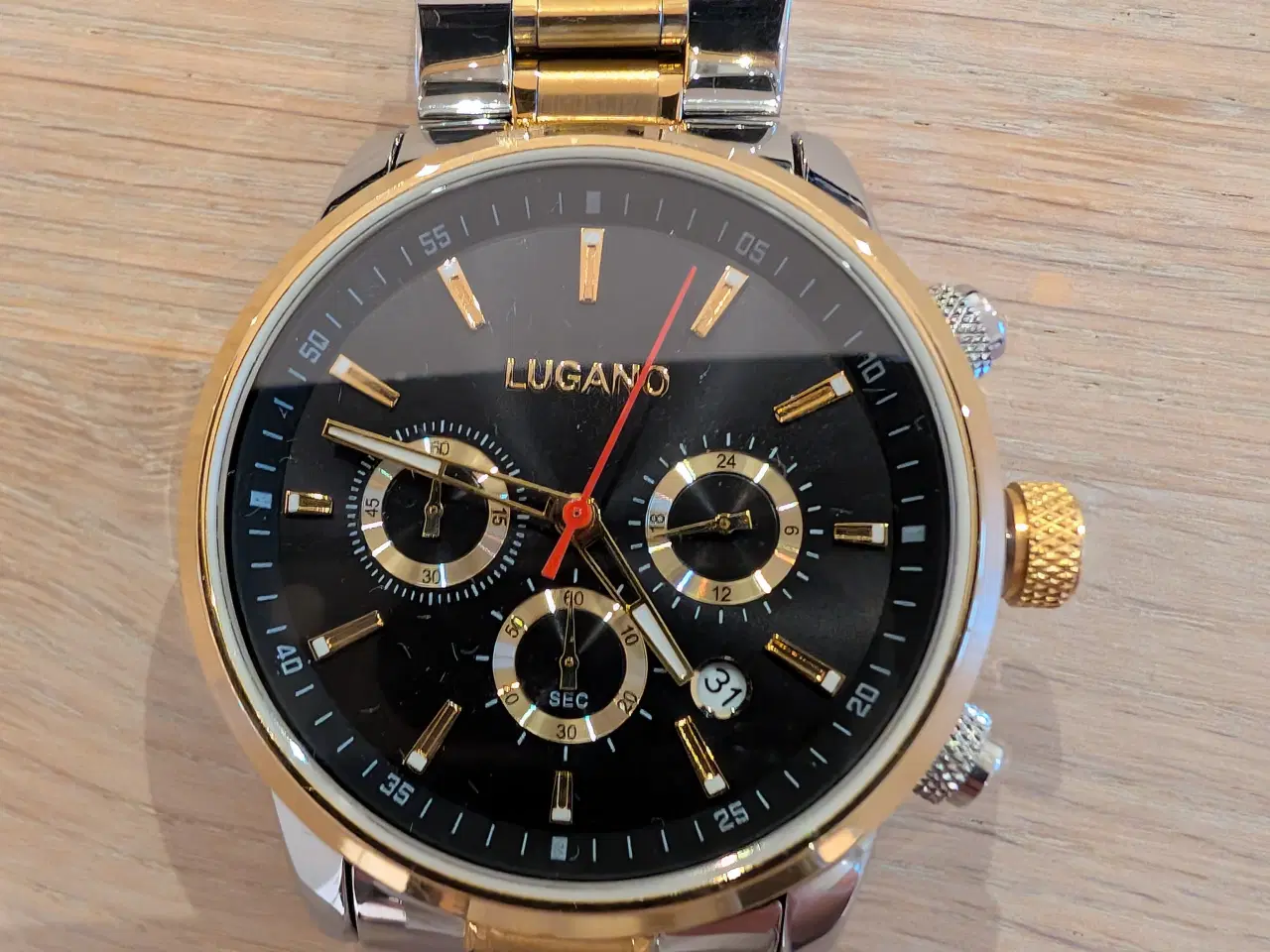 Billede 3 - Lugano two tone armbåndsur