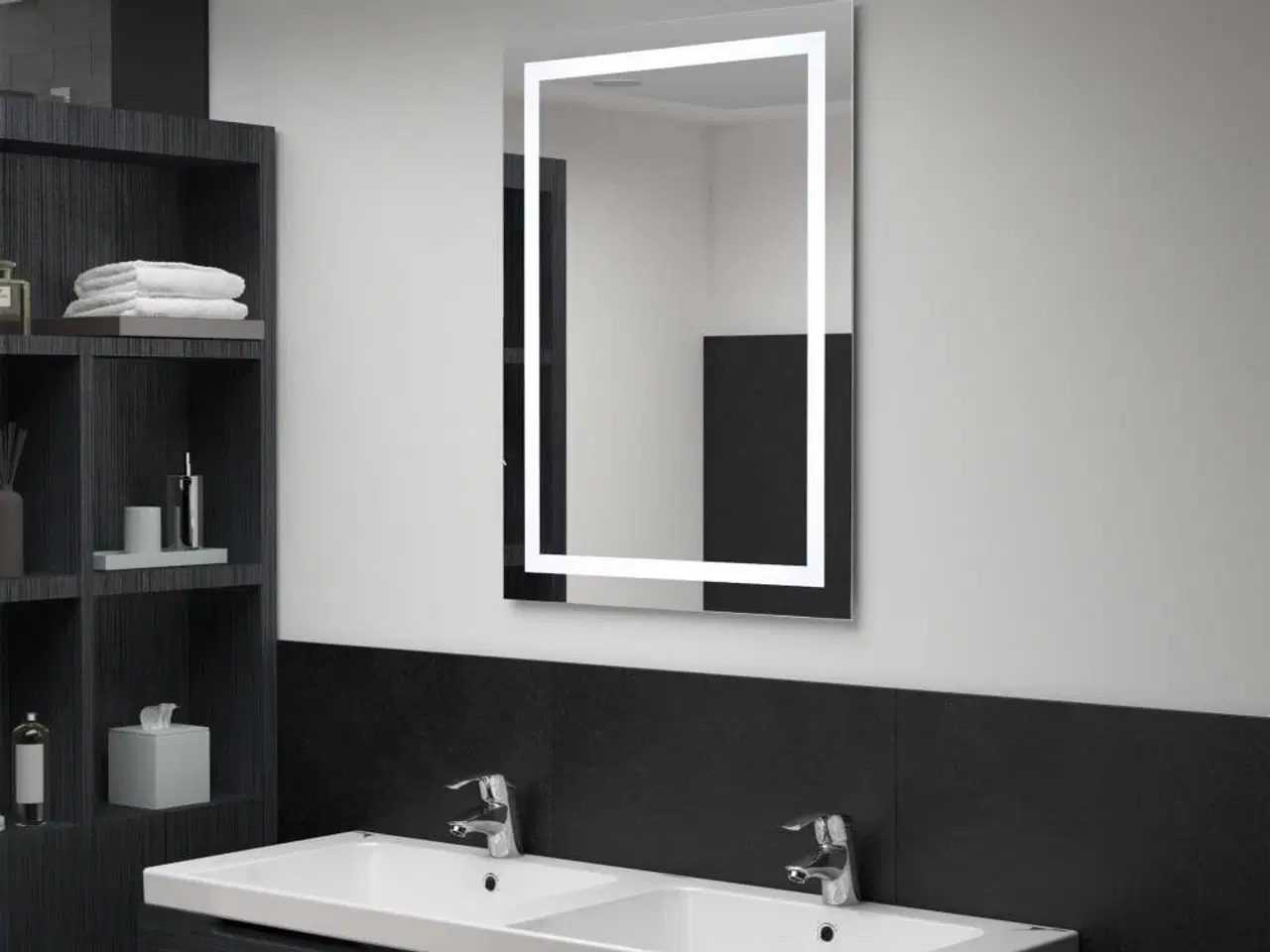 Billede 1 - LED-vægspejl til badeværelset 60x80 cm