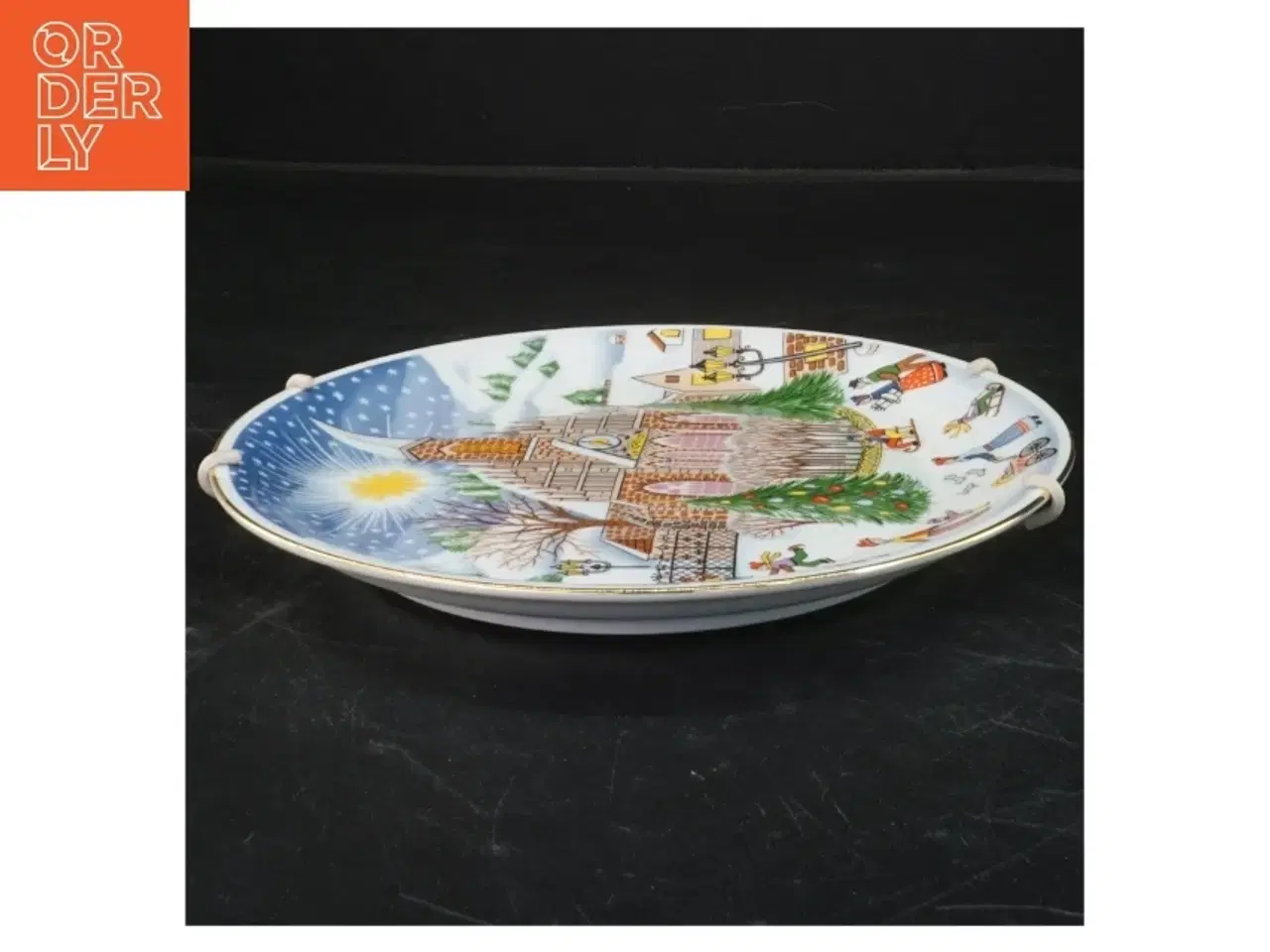 Billede 2 - Dekorativ porcelænstallerken fra Kalev (str. Ø 20 cm)