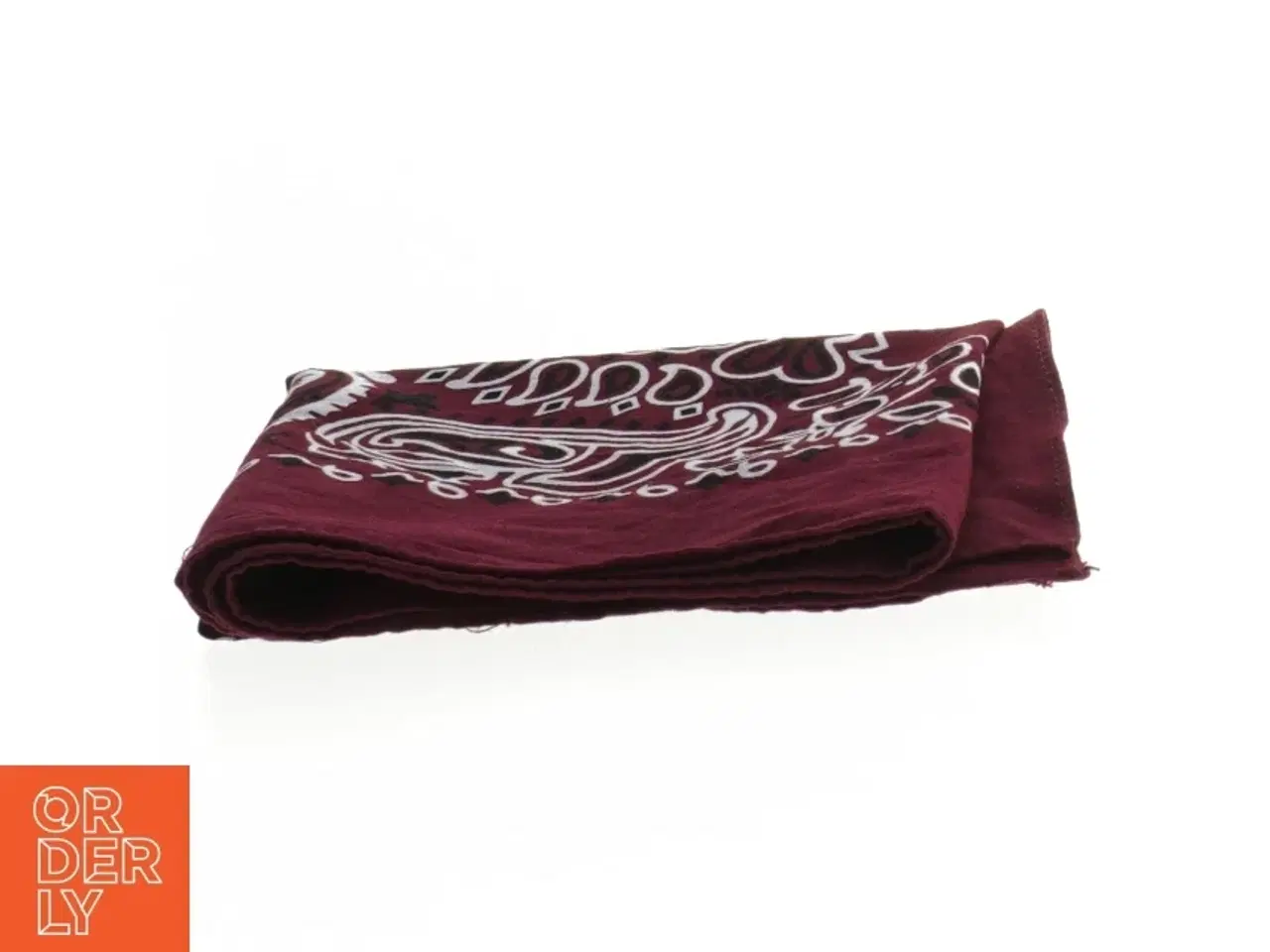 Billede 2 - Bordeaux bandana tørklæde med paisley mønster fra Cody James (str. 55x53 cm)