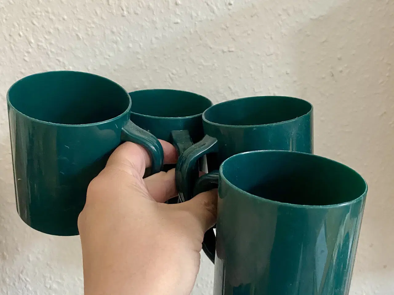 Billede 1 - 4 grønne plast kopper