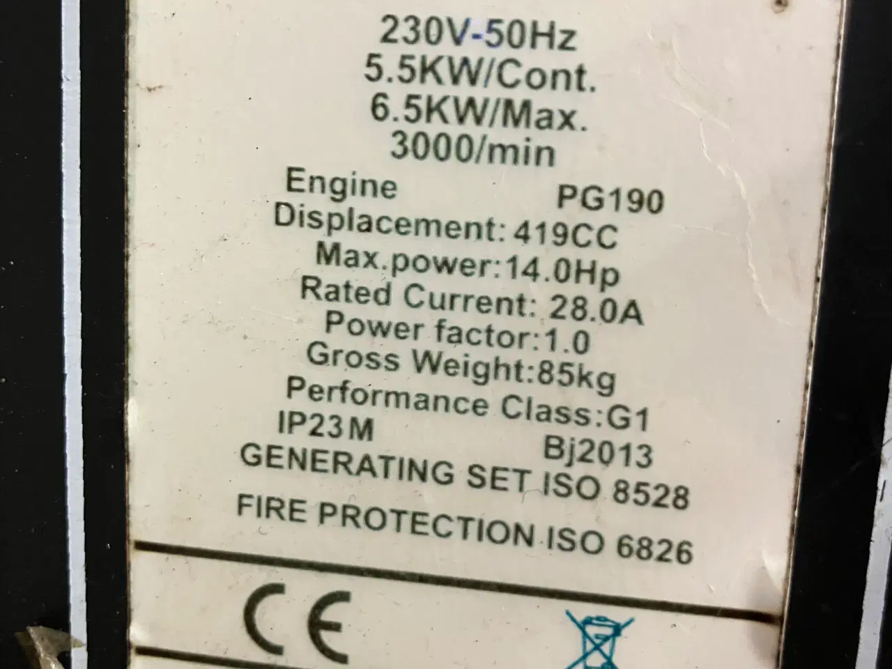 Billede 5 - Byd power generator GG7500