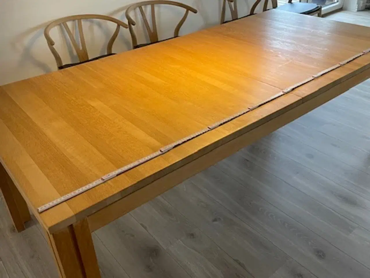 Billede 1 - Skovby SM24 Spisebord, massiv sæbebehandlet eg.