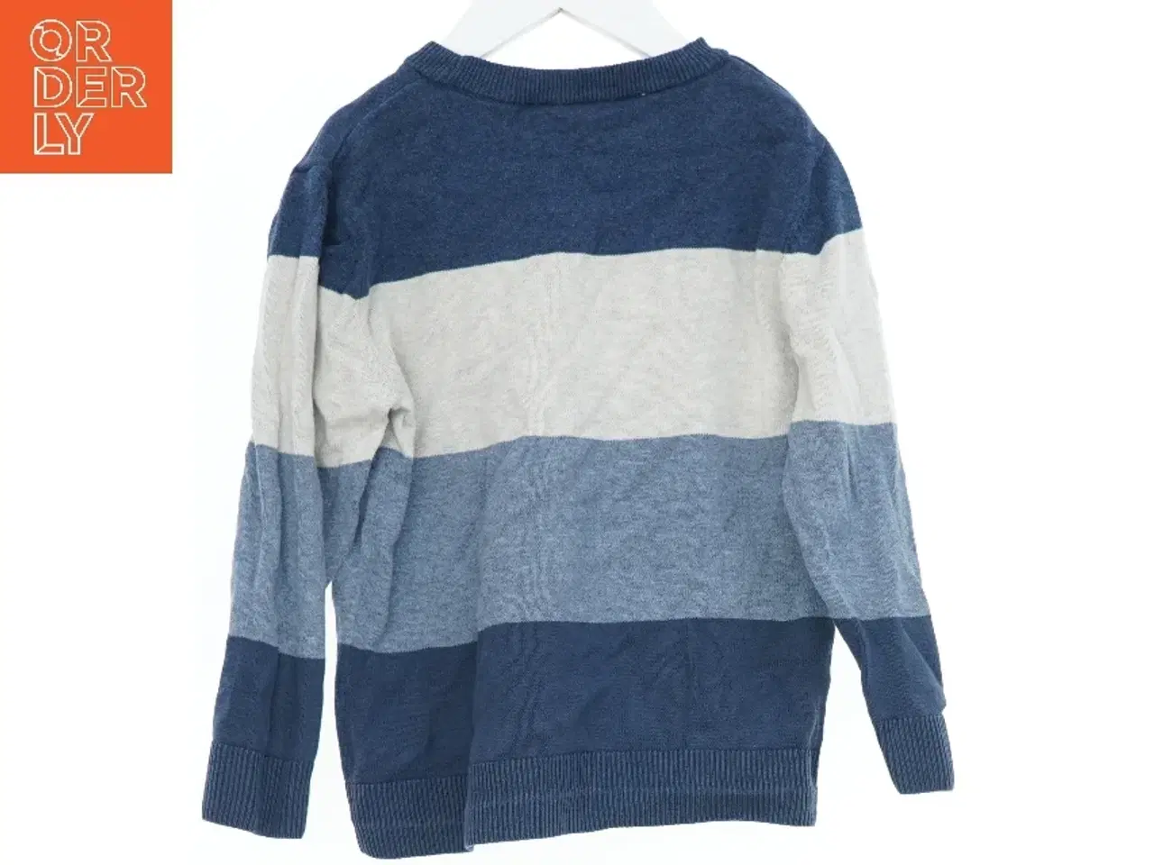 Billede 2 - Strikket Sweater med Horisontalt Mønster fra H&M (str. 116)