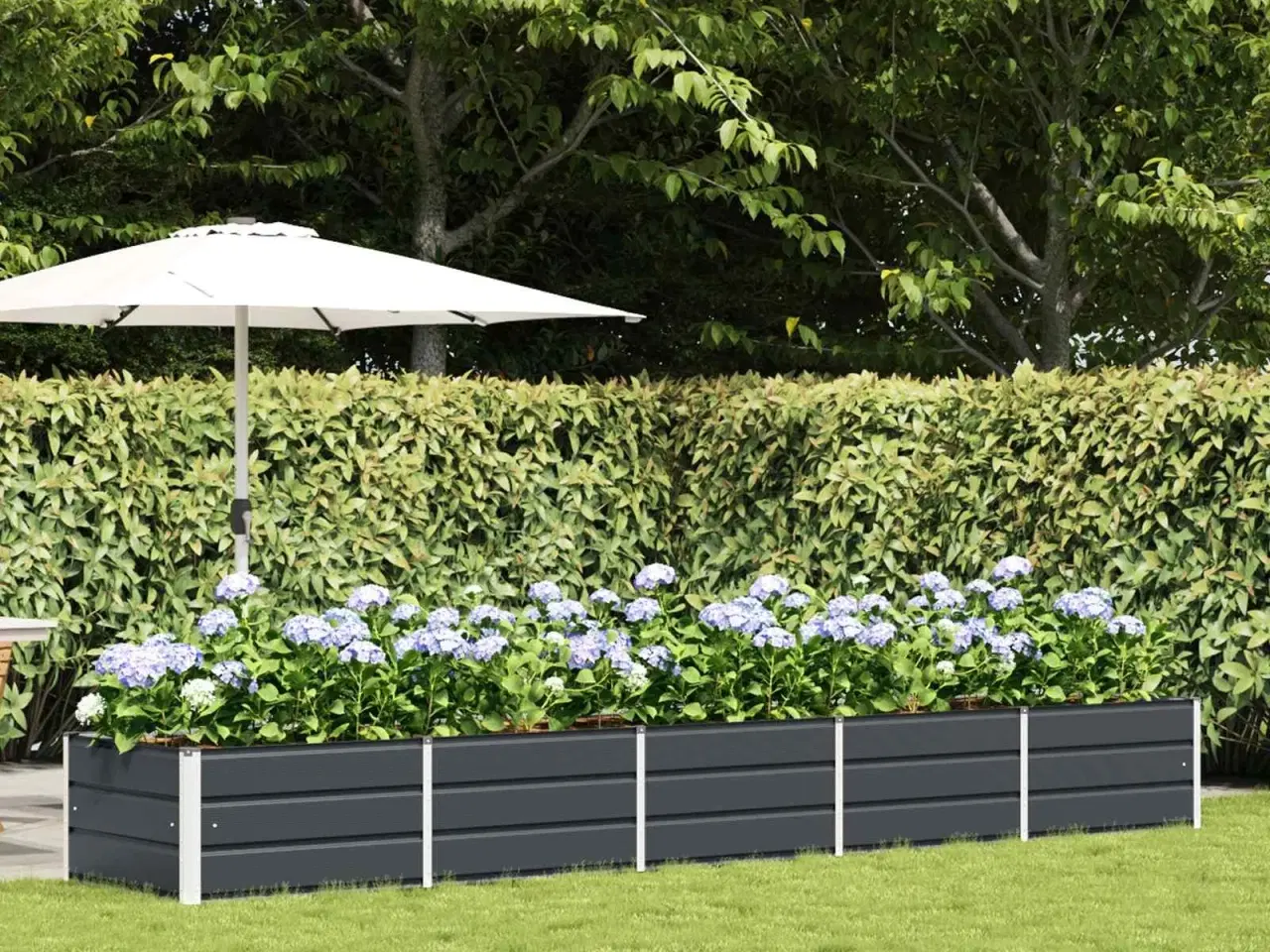 Billede 1 - Plantekasse Antracit 400 x 80 x 45 cm Stål