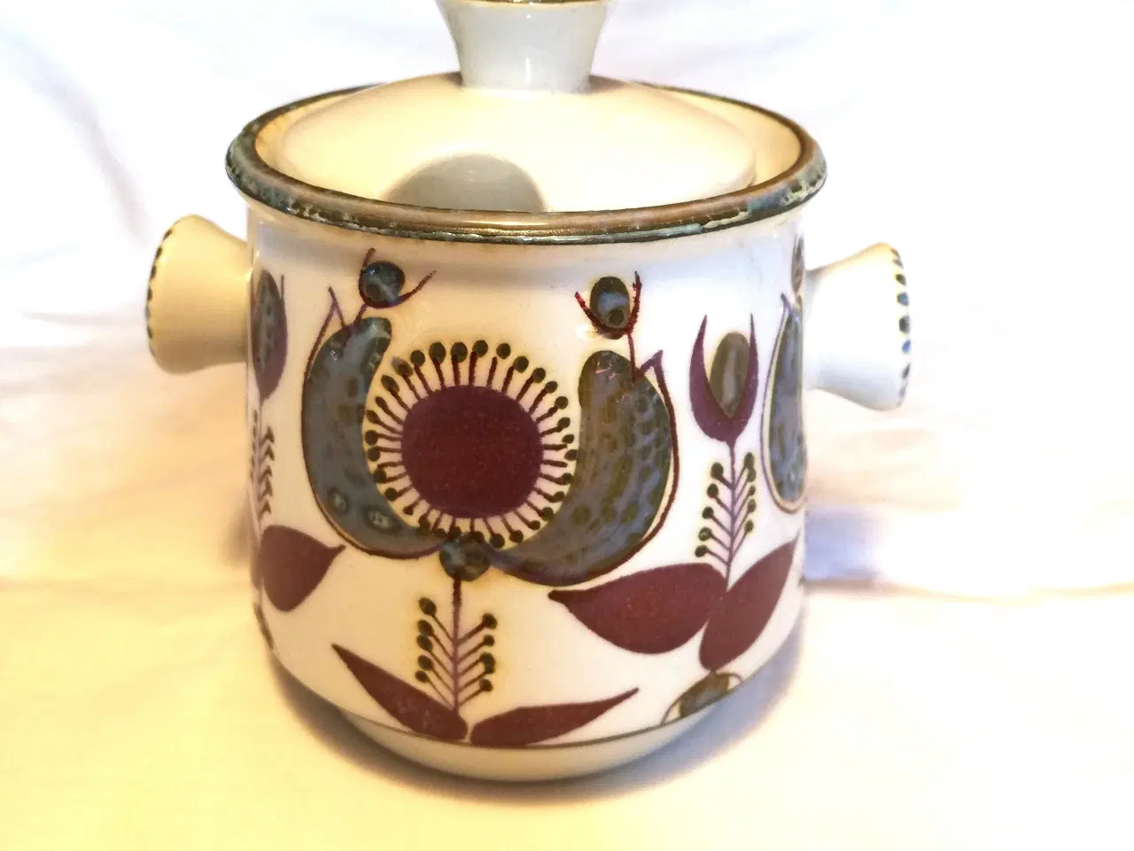 Billede 1 - Royal Copenhagen fajance marmeladekrukke 433/3141