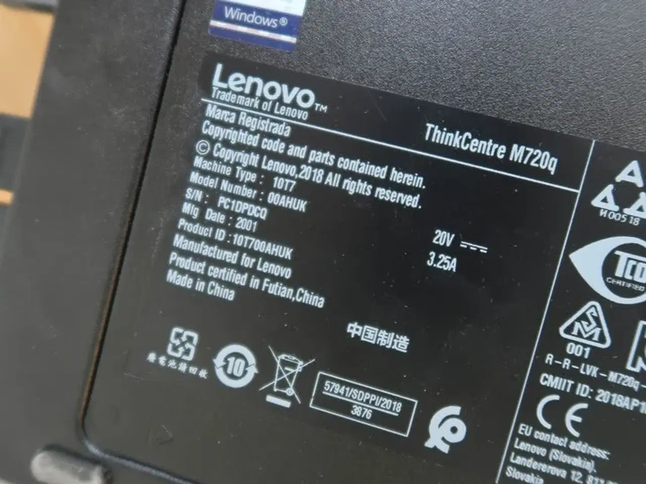 Billede 3 - Computer LENOVO ThinkCentre M720q