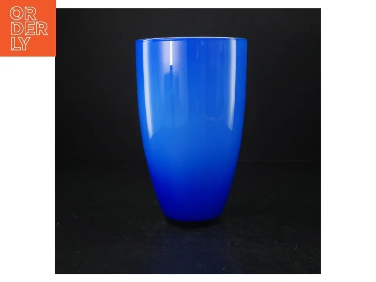 Billede 1 - Blå vase (str. 23 cm)